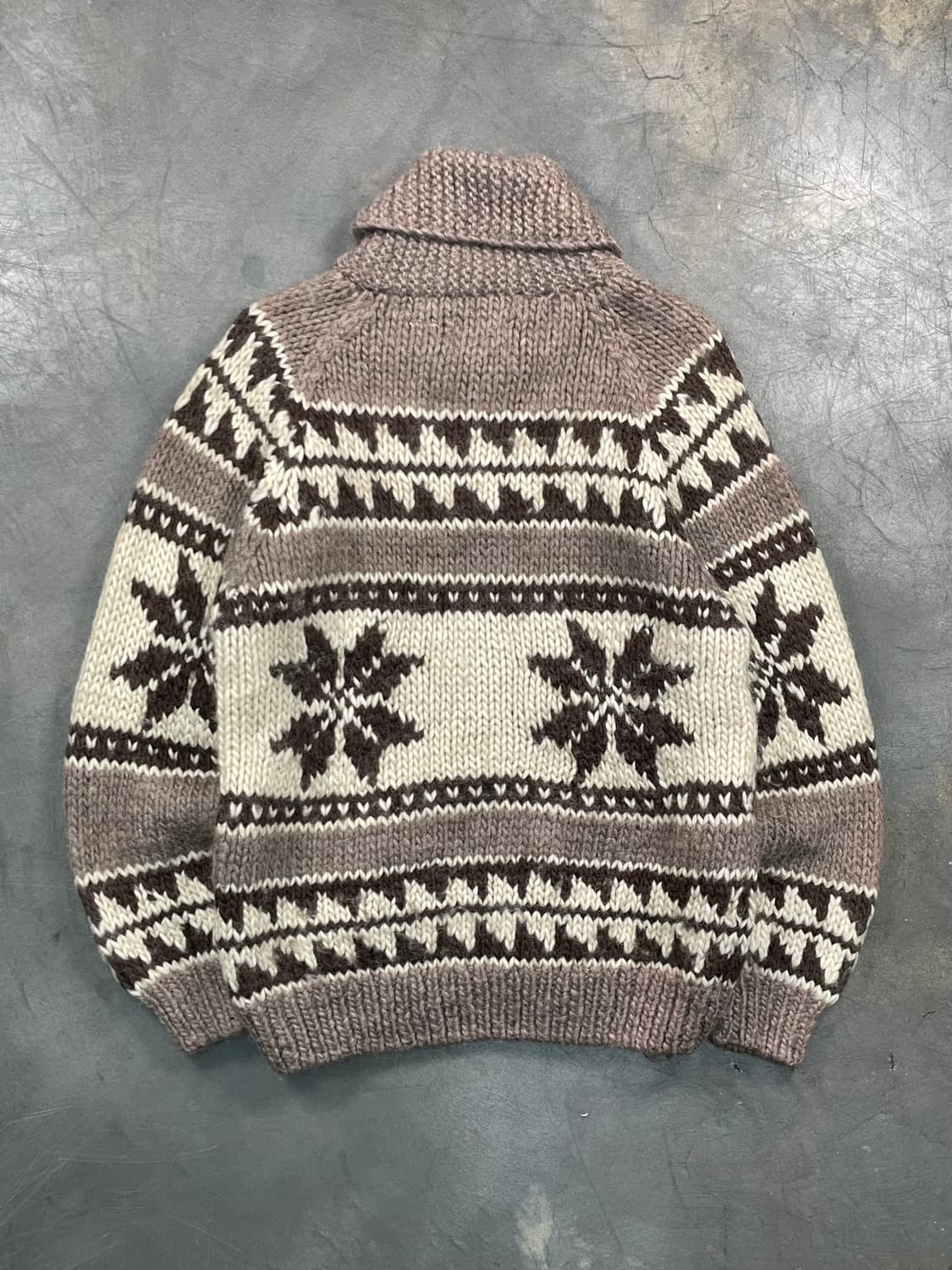 빈티지 코위찬 니트 집업 상품이미지4