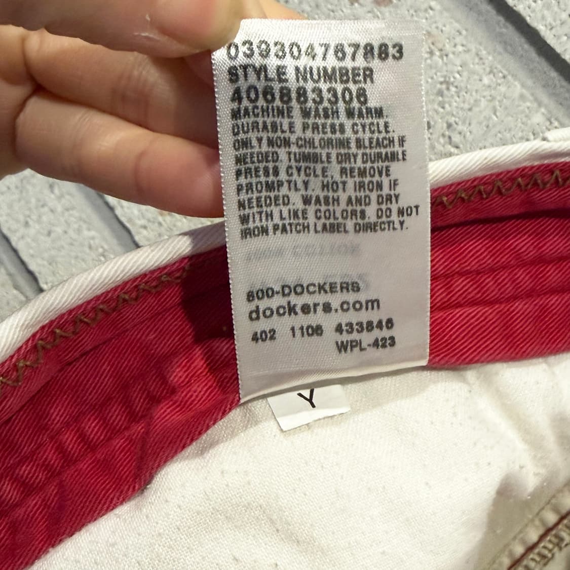 USA VINTAGE 클래식 카고 치노팬츠 헤비코튼 플랩포켓 디테일 상품이미지7