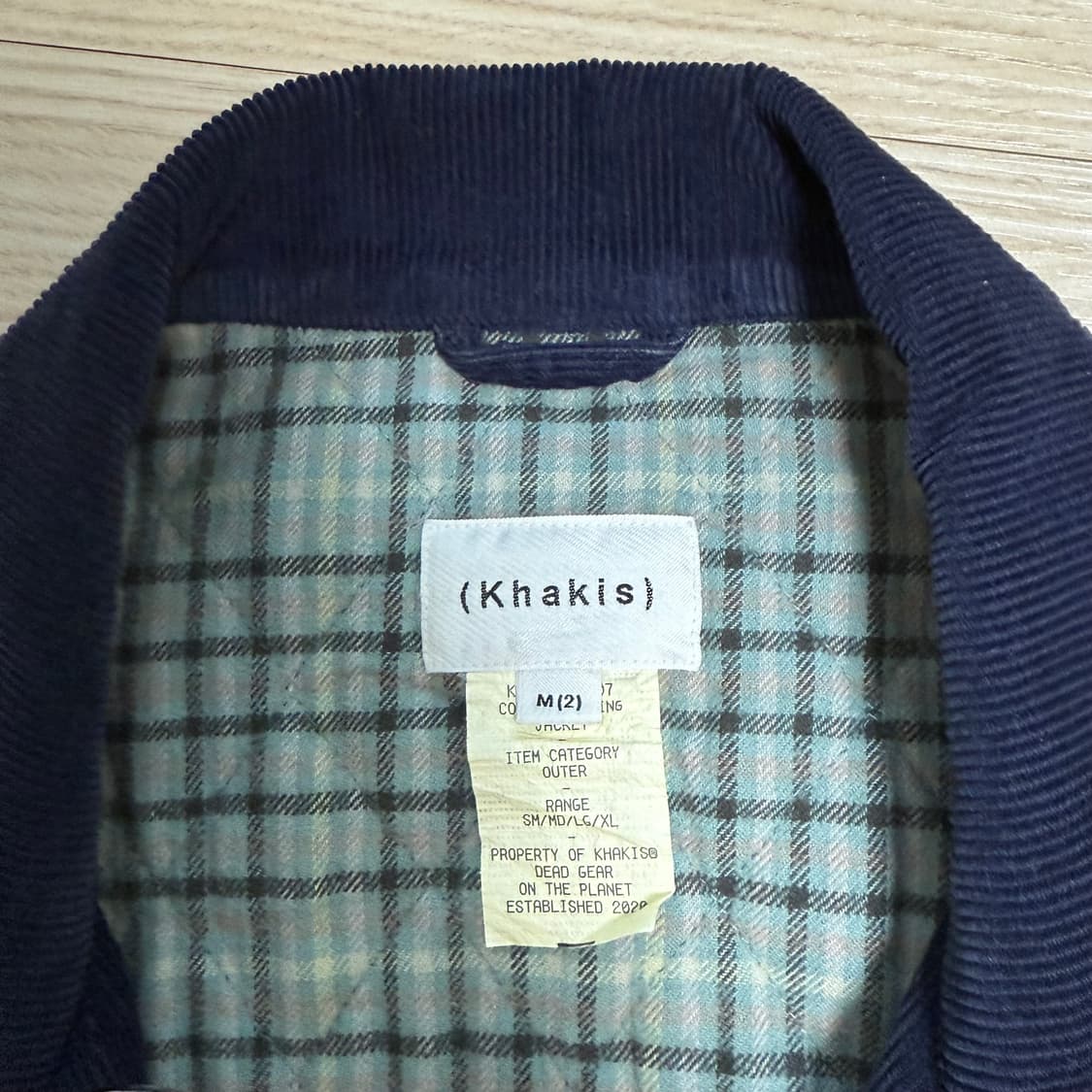 [M] 카키스 코듀로이 스윙 자켓 네이비 상품이미지3