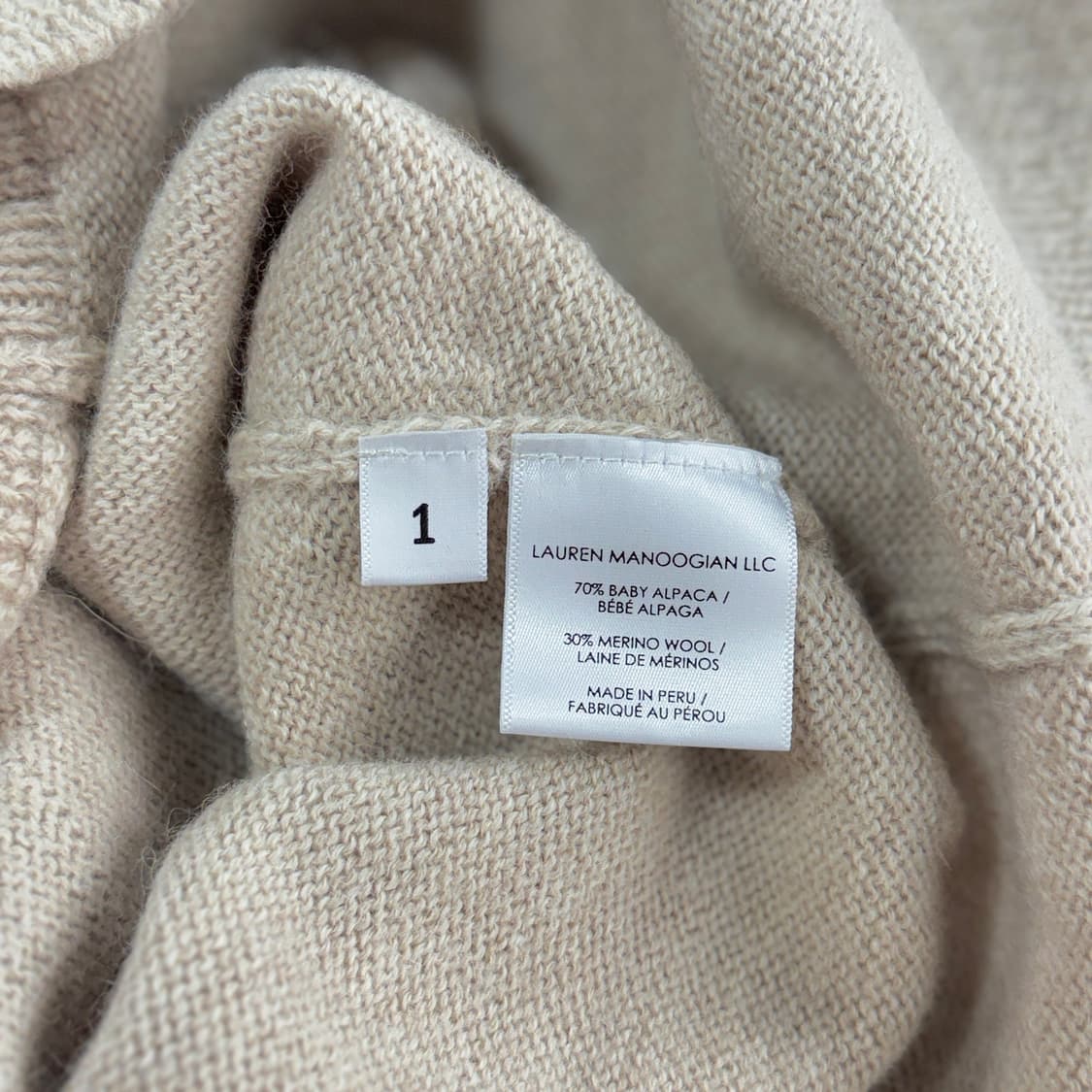 로렌 마누지안 알파카 울 니트 스커트 상품이미지4