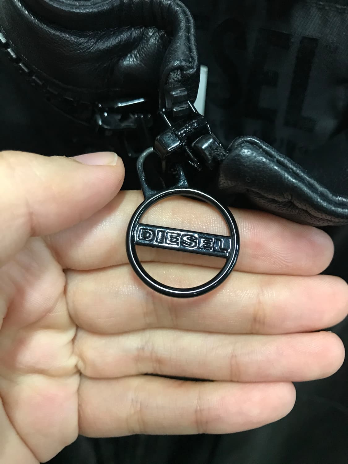 디젤 레더 후드 집업 자켓 상품이미지5