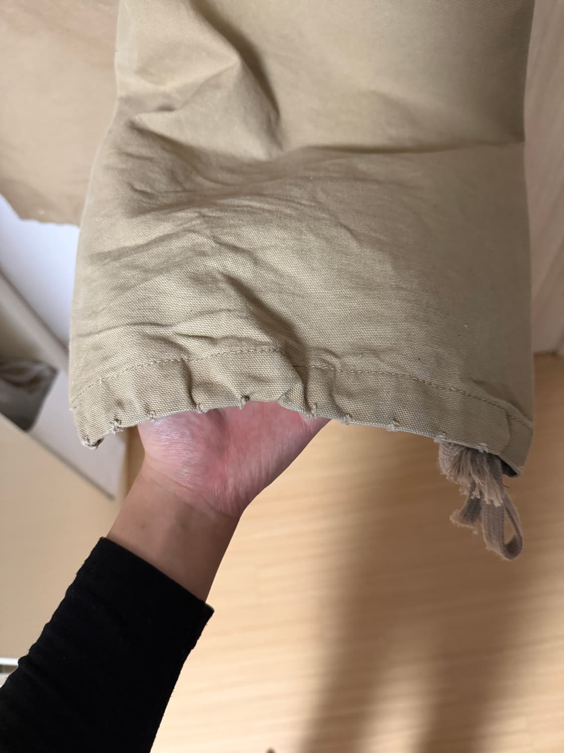 MJD cavas 3D knee pants beige L size 상품이미지5