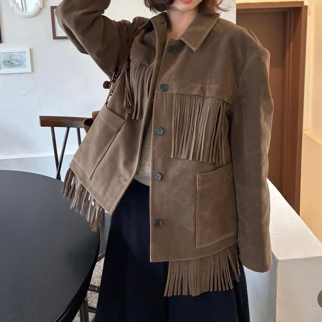 아뜰리에 에디션 프린지자켓 상품이미지1