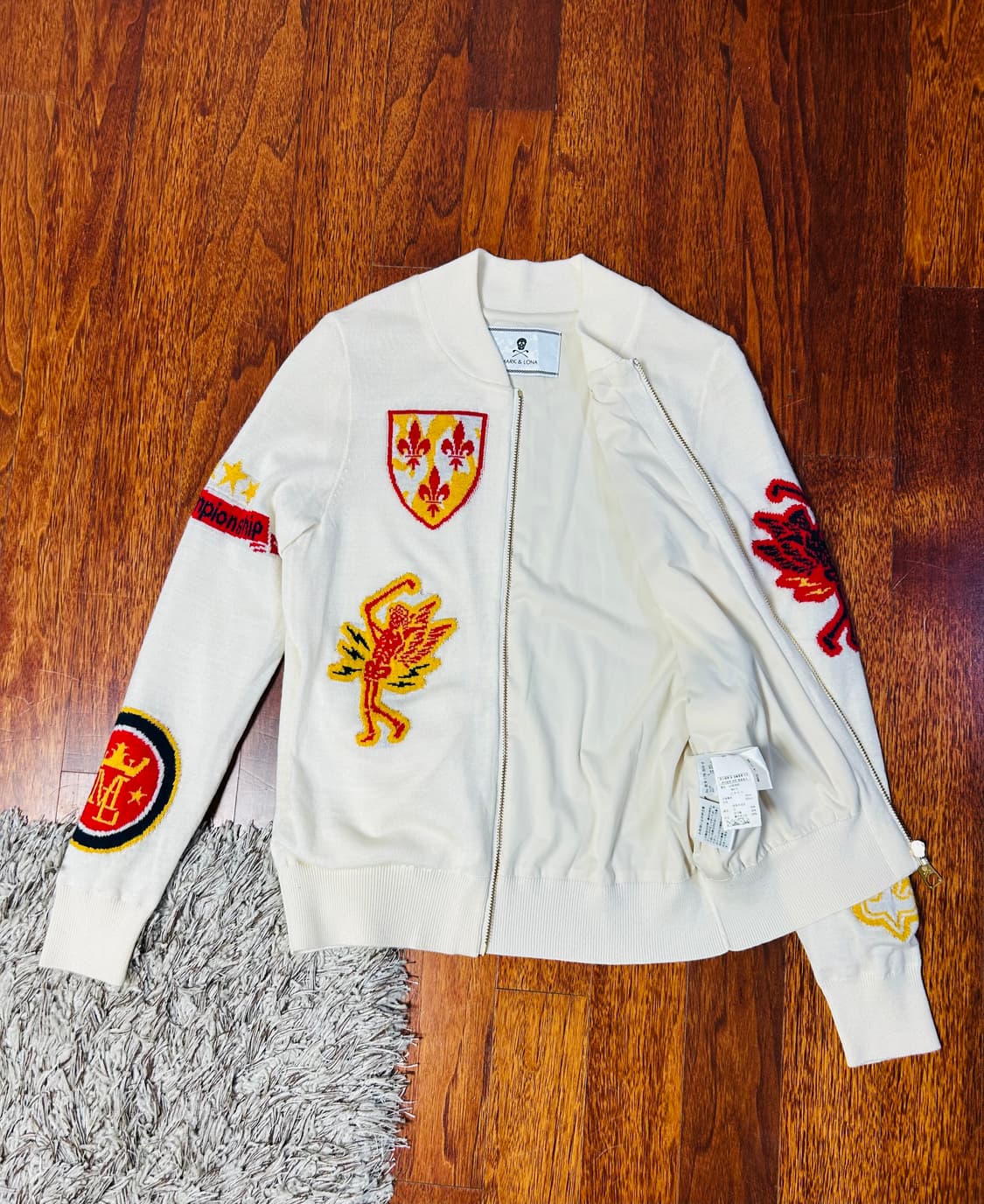 마크앤로나 여성 문양로고 방풍니트집업(S/55) 상품이미지7