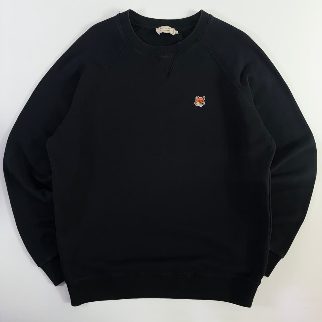 Masion Kitsune 메종키츠네 블랙 폭스헤드 맨투맨 상품이미지1