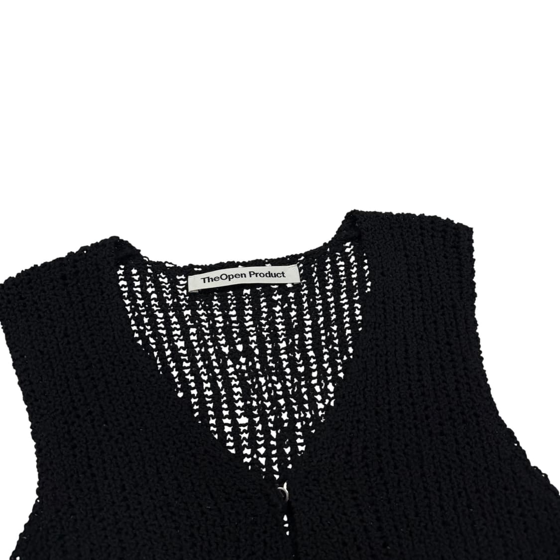 더오픈프로덕트 니트 베스트 조끼 블랙 상품이미지2