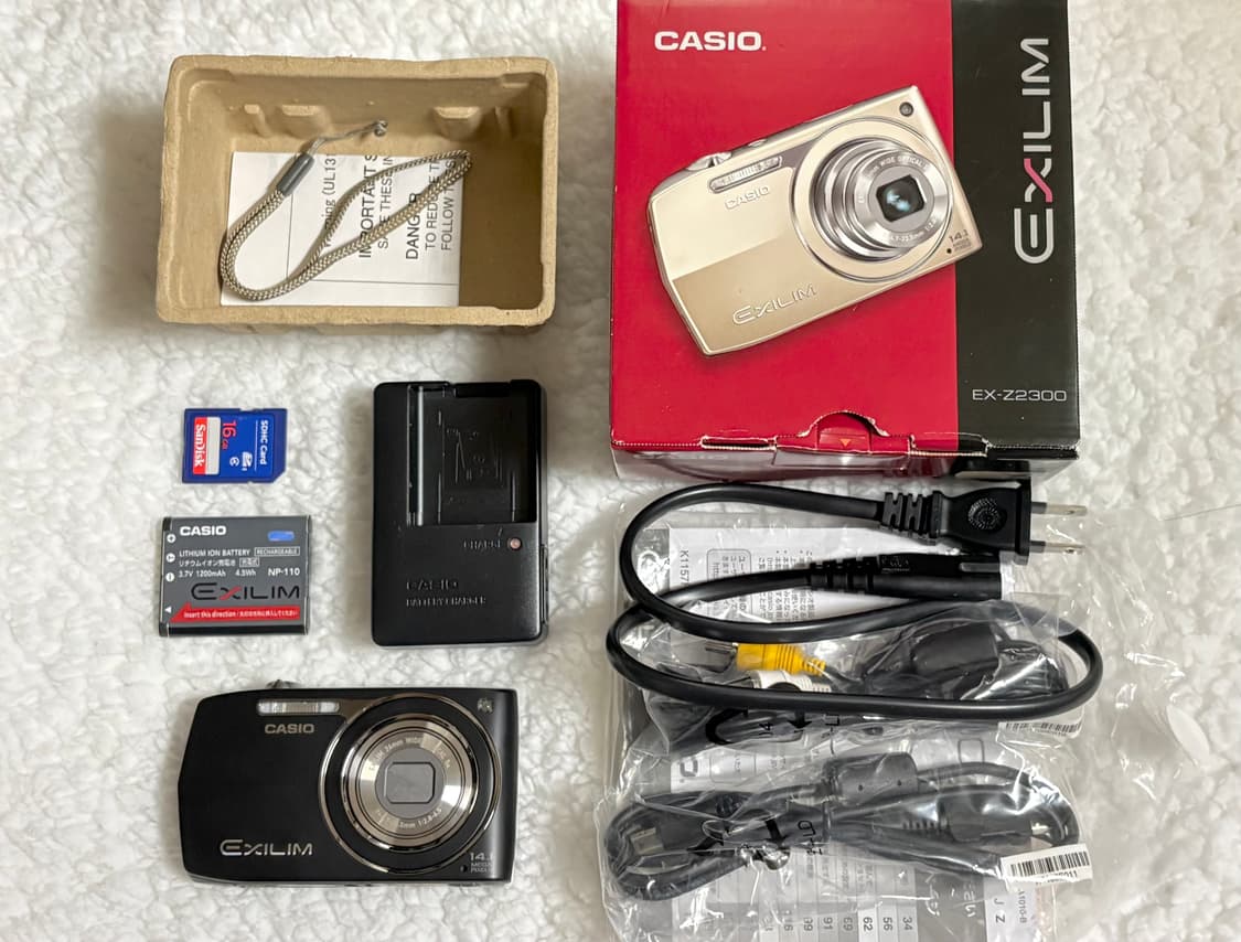 카시오 엑슬림 z2300 EX-Z2300 블랙 풀박스 판매 상품이미지1