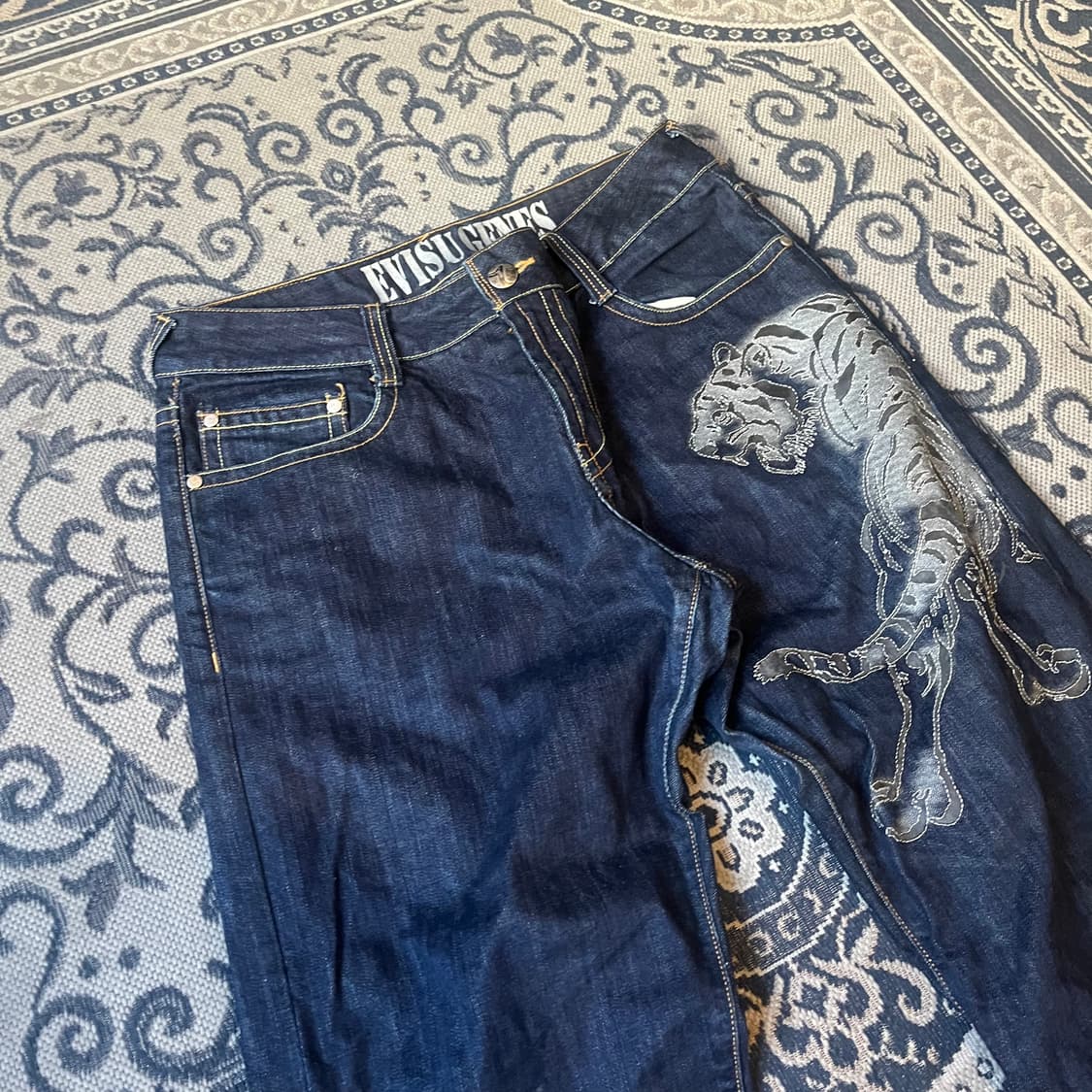 32 에비수 호랑이 데님 팬츠/W2257 상품이미지2