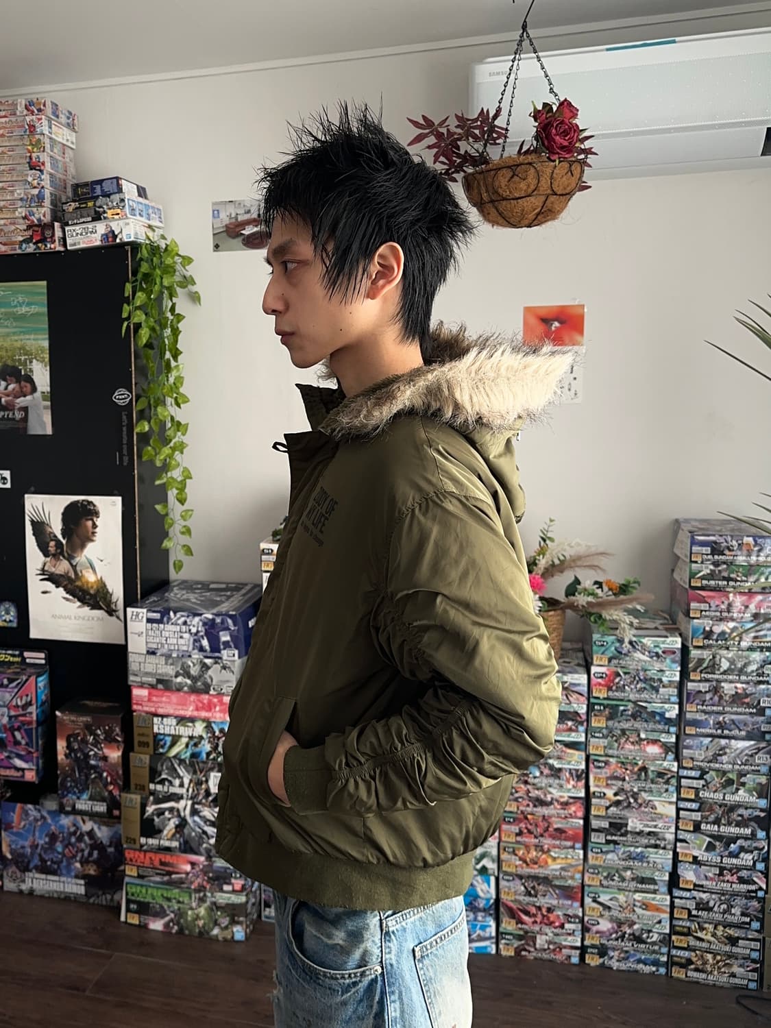 Ziddy 플라이트 후드 봄버 상품이미지4