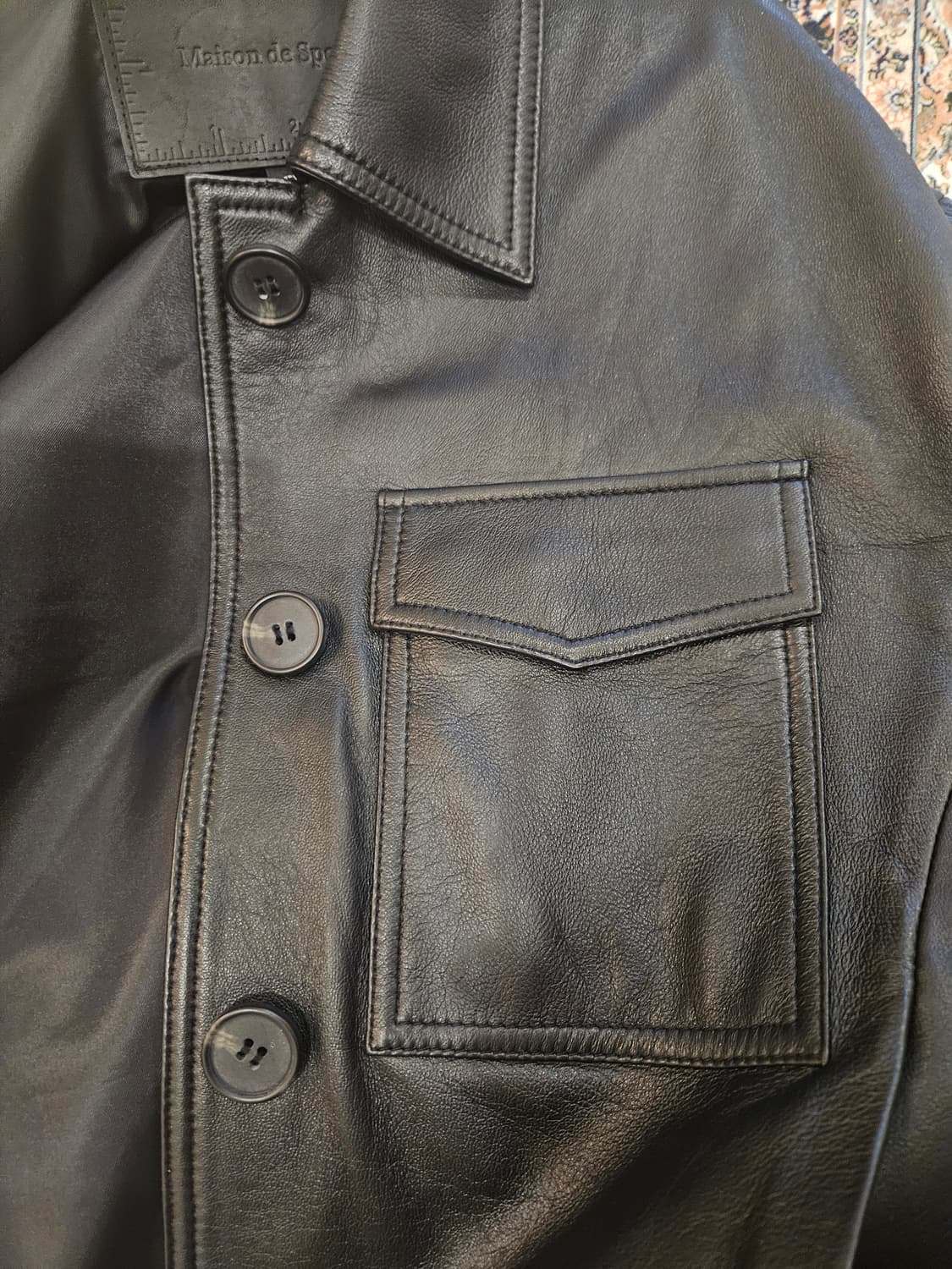 메종드 스페로네 램스킨 100% 가죽자켓 F사이즈 상품이미지5