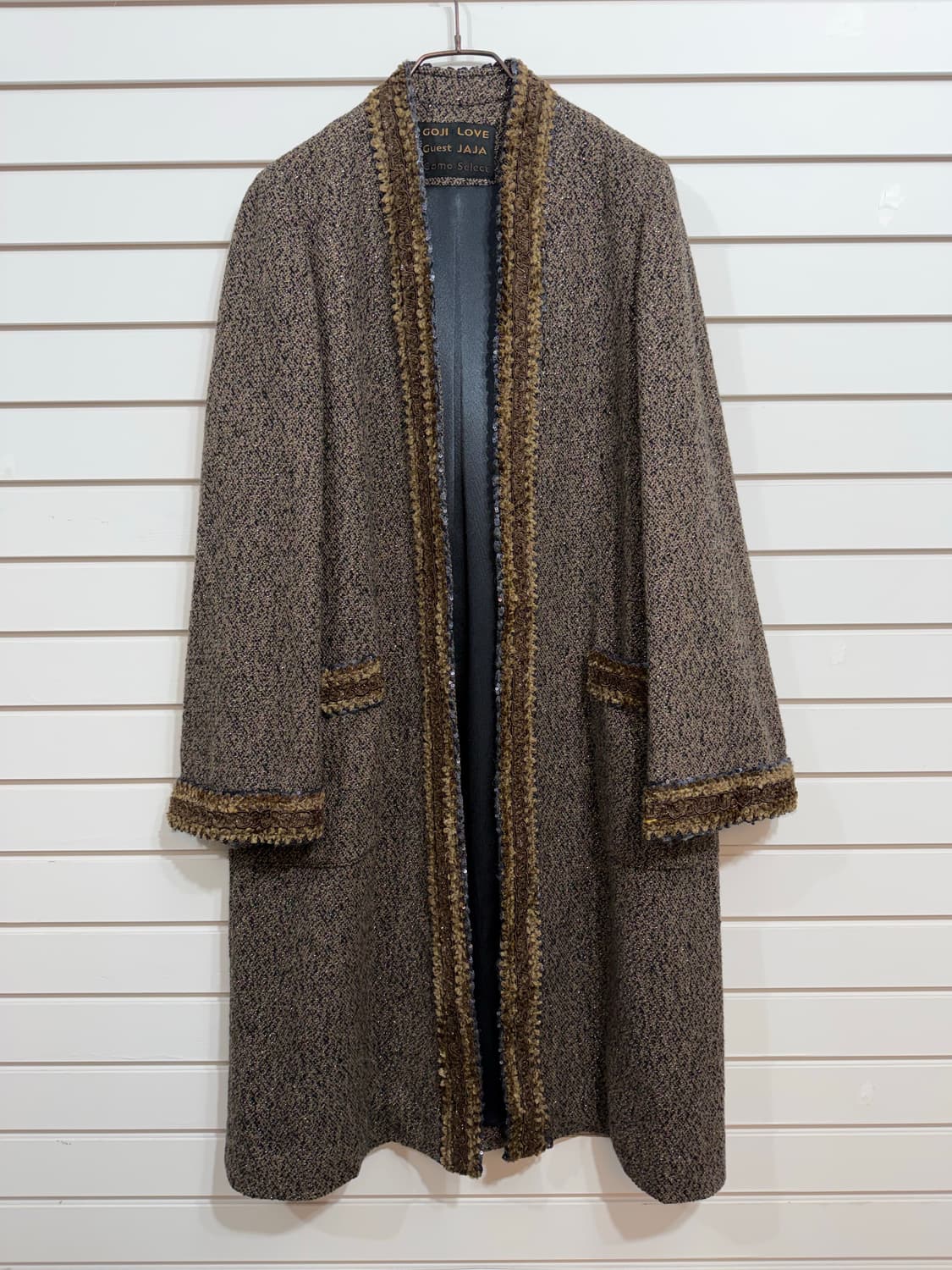GOJI LOVE 트위드 롱 코트 (Made In Japan)  상품이미지1