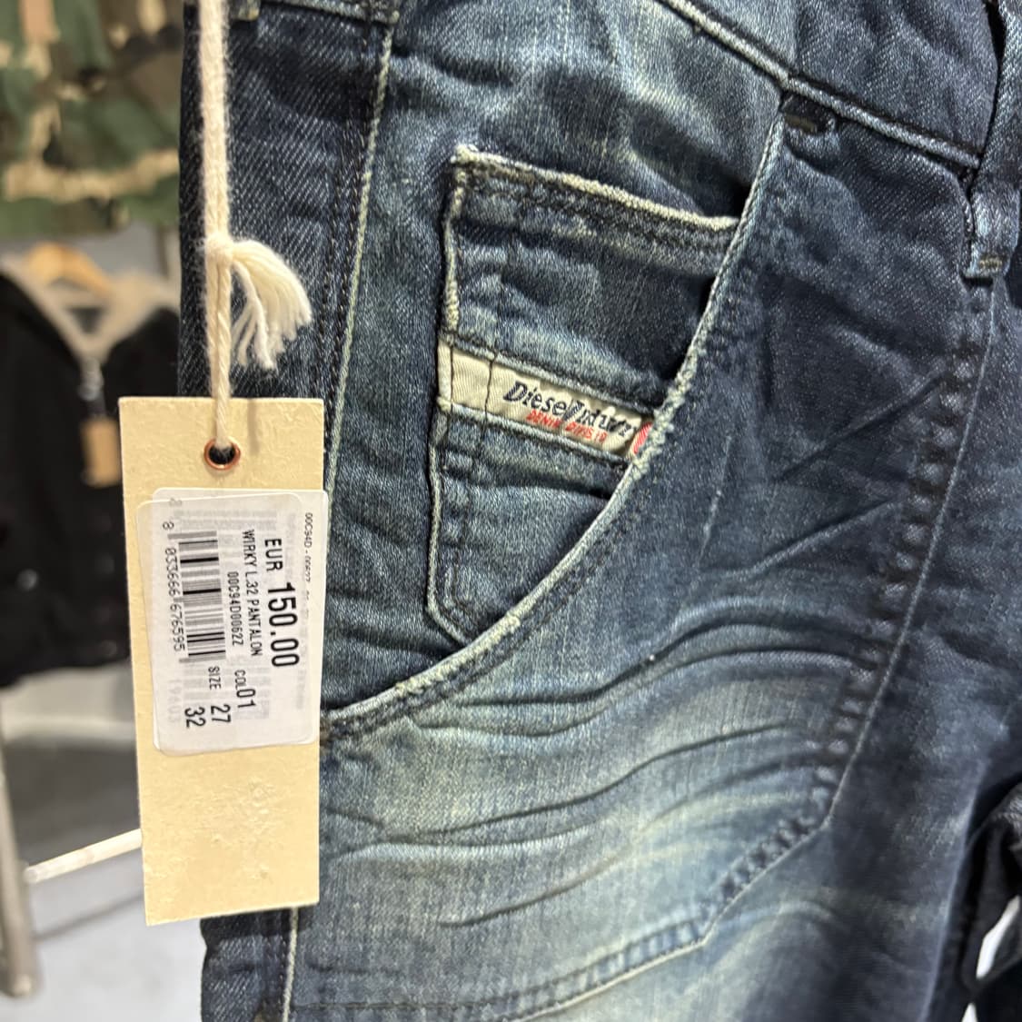 디젤 진 월키 데님청팬츠 상품이미지2