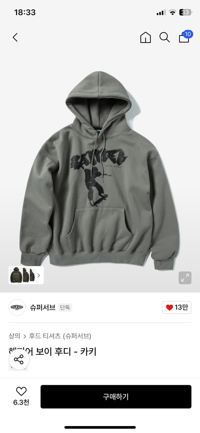 슈퍼서브 후드티 상품이미지2