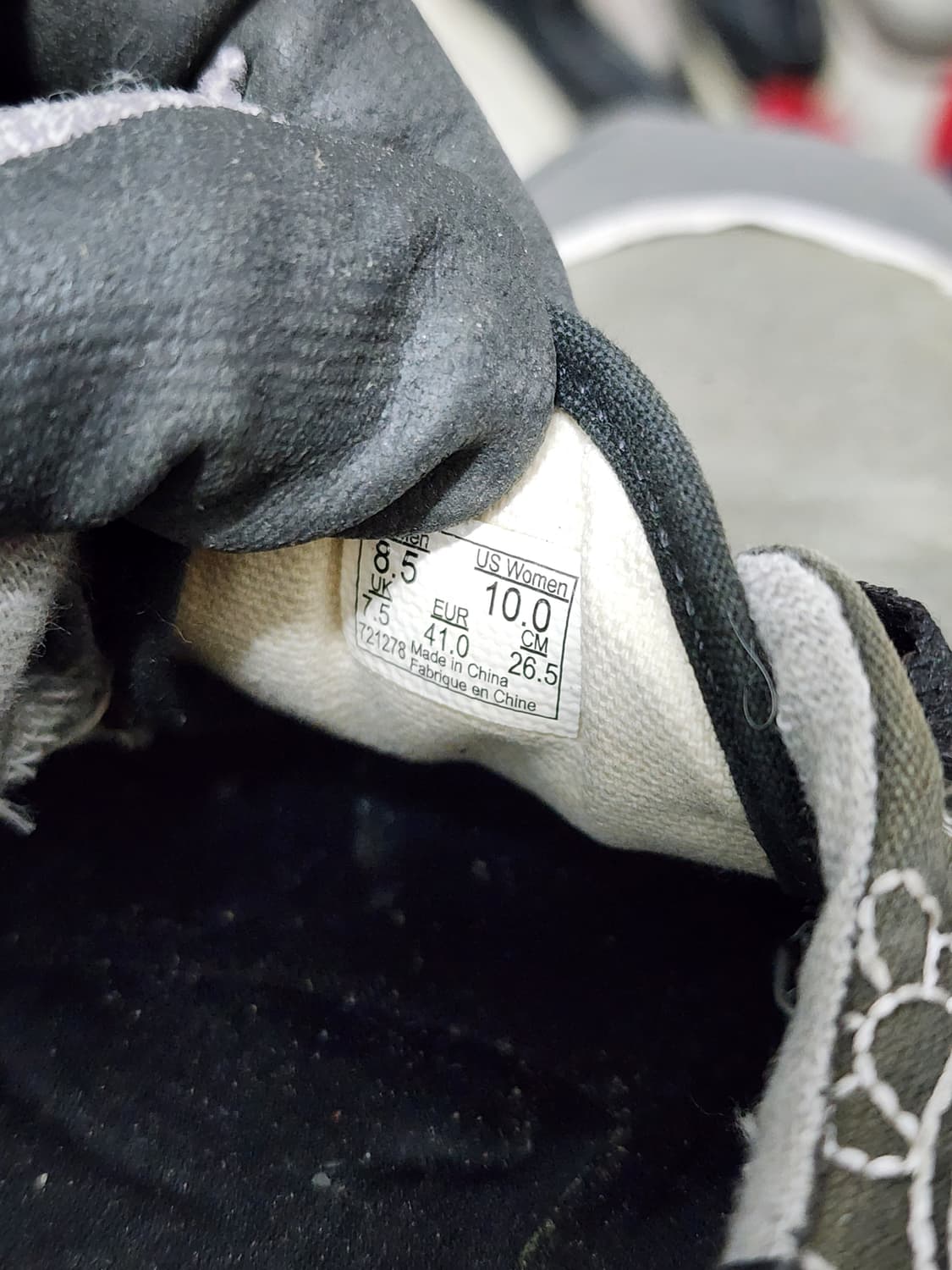 반스 에라 카키 페이즐리 스니커즈 상품이미지4