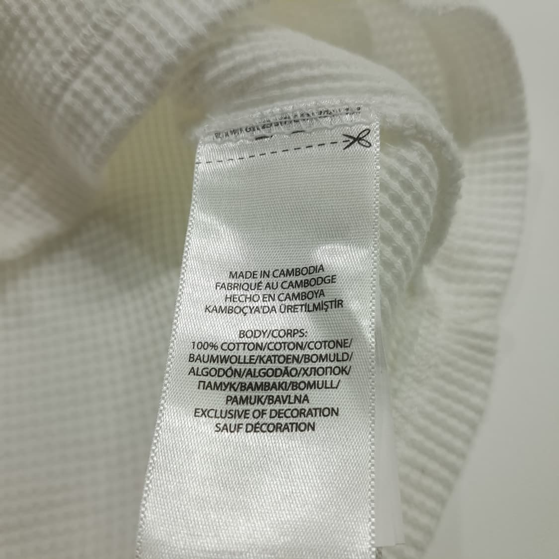 CN726 3XB 폴로 랄프로렌 화이트 와플 니트 긴팔 티셔츠 상품이미지6