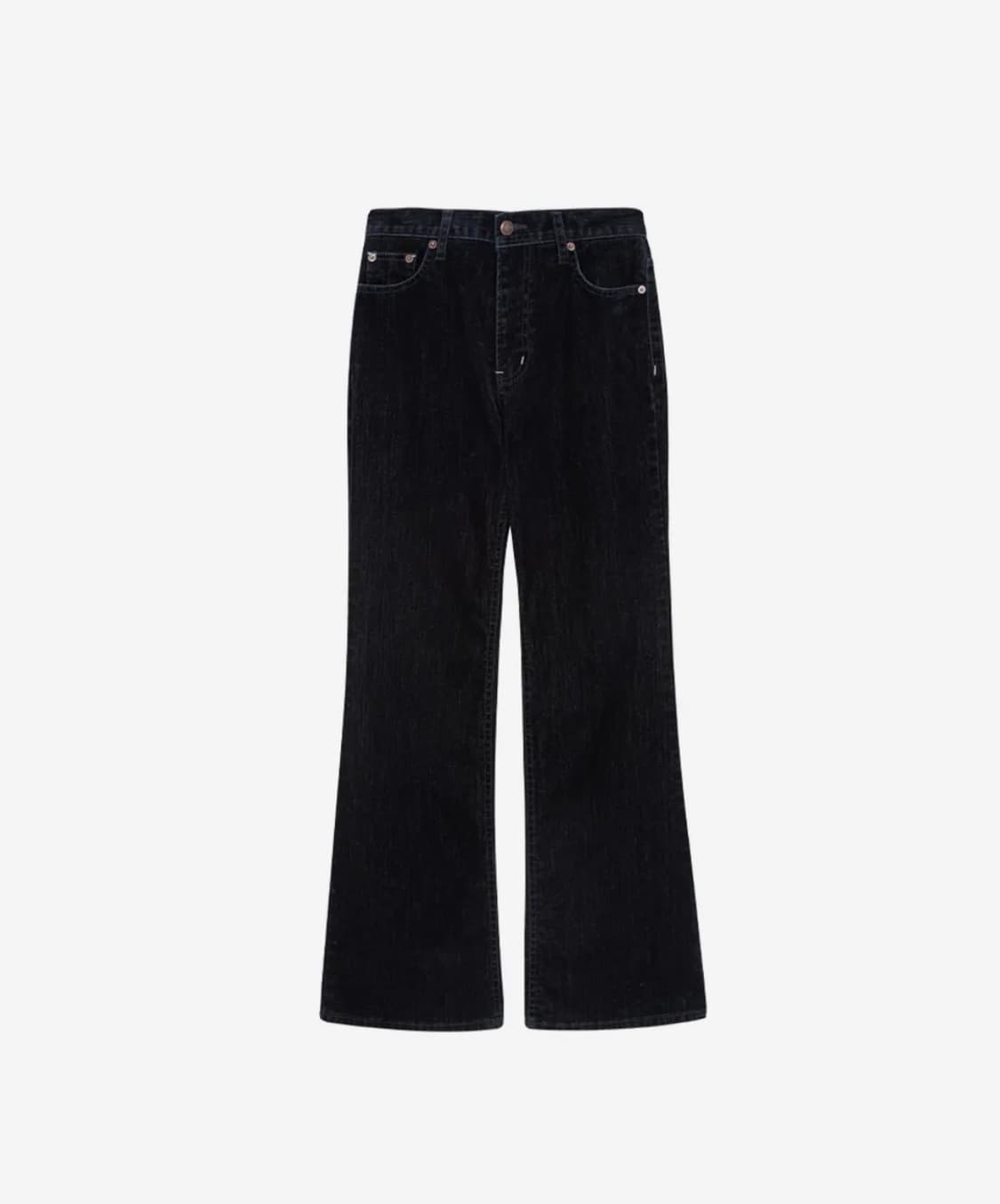 에즈이프캘리 velvet bootscut pants navy 상품이미지1