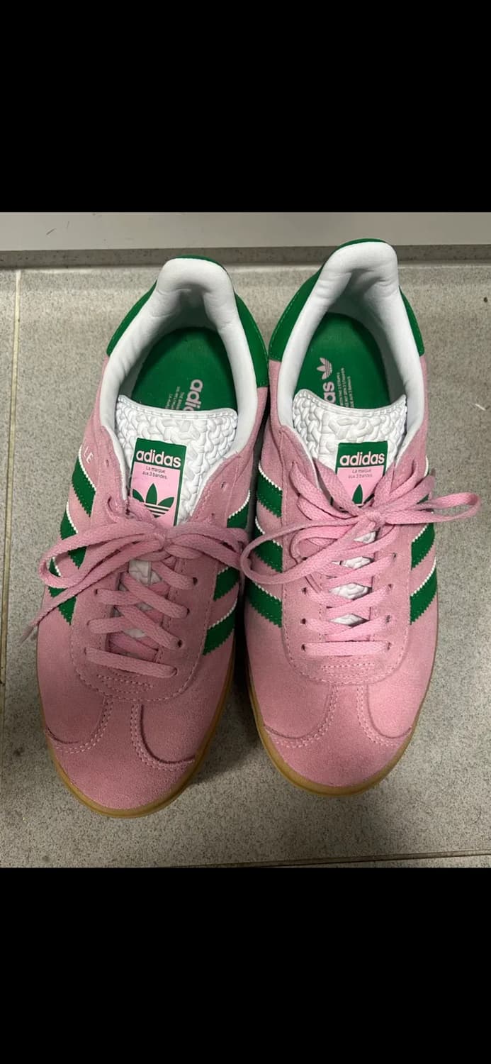 아디다스 가젤 볼드 핑크 그린 플랫폼 스니커즈 240 상품이미지1