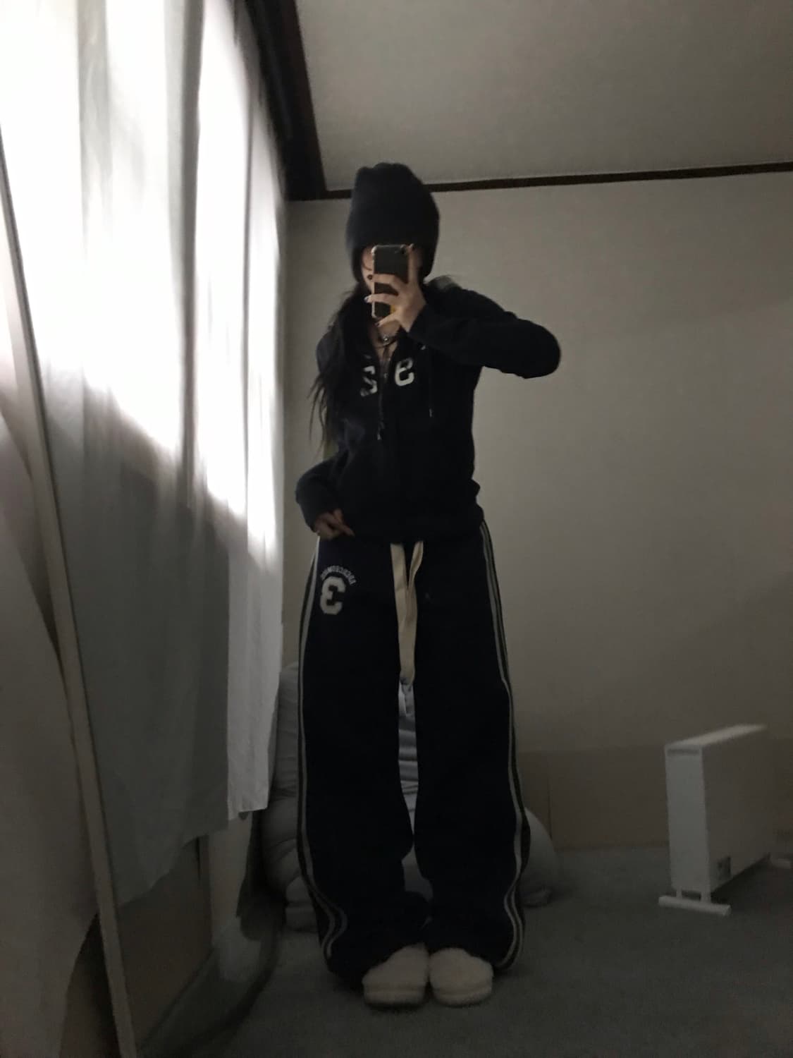 아베크롬비 네이비 딱붙핏 후드집업 상품이미지6