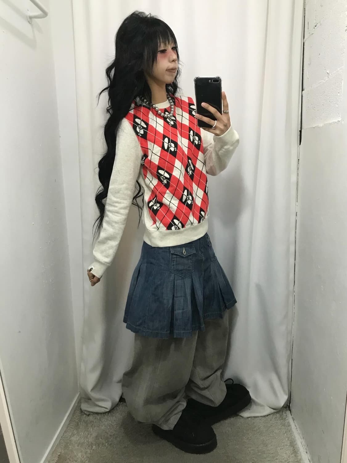 Bape Argyle pattern Sweatshirts 상품이미지5