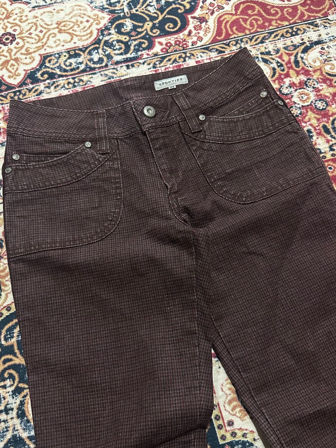 코이세이오st 체크패턴 부츠컷 팬츠  상품이미지2