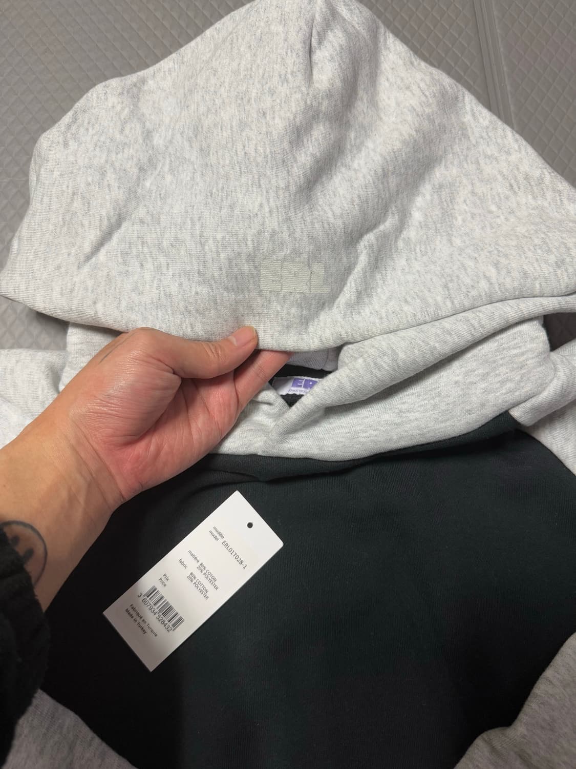 (L) ERL 레글런 후디 초판 상품이미지2