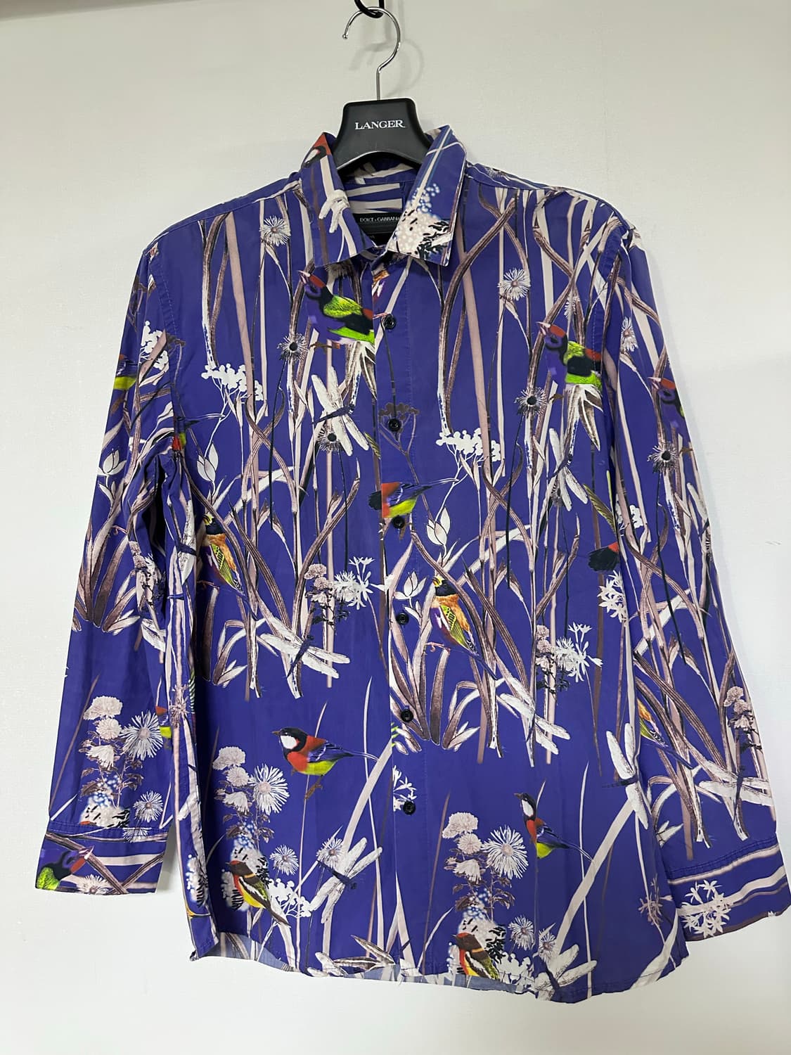 돌체앤가바나 블루 플라워 프린트 셔츠 상품이미지1