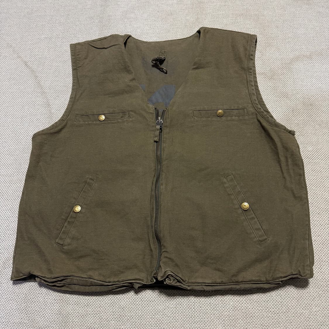 USA 워크맨 클래식 리버시블 카키색 포켓 조끼 상품이미지2