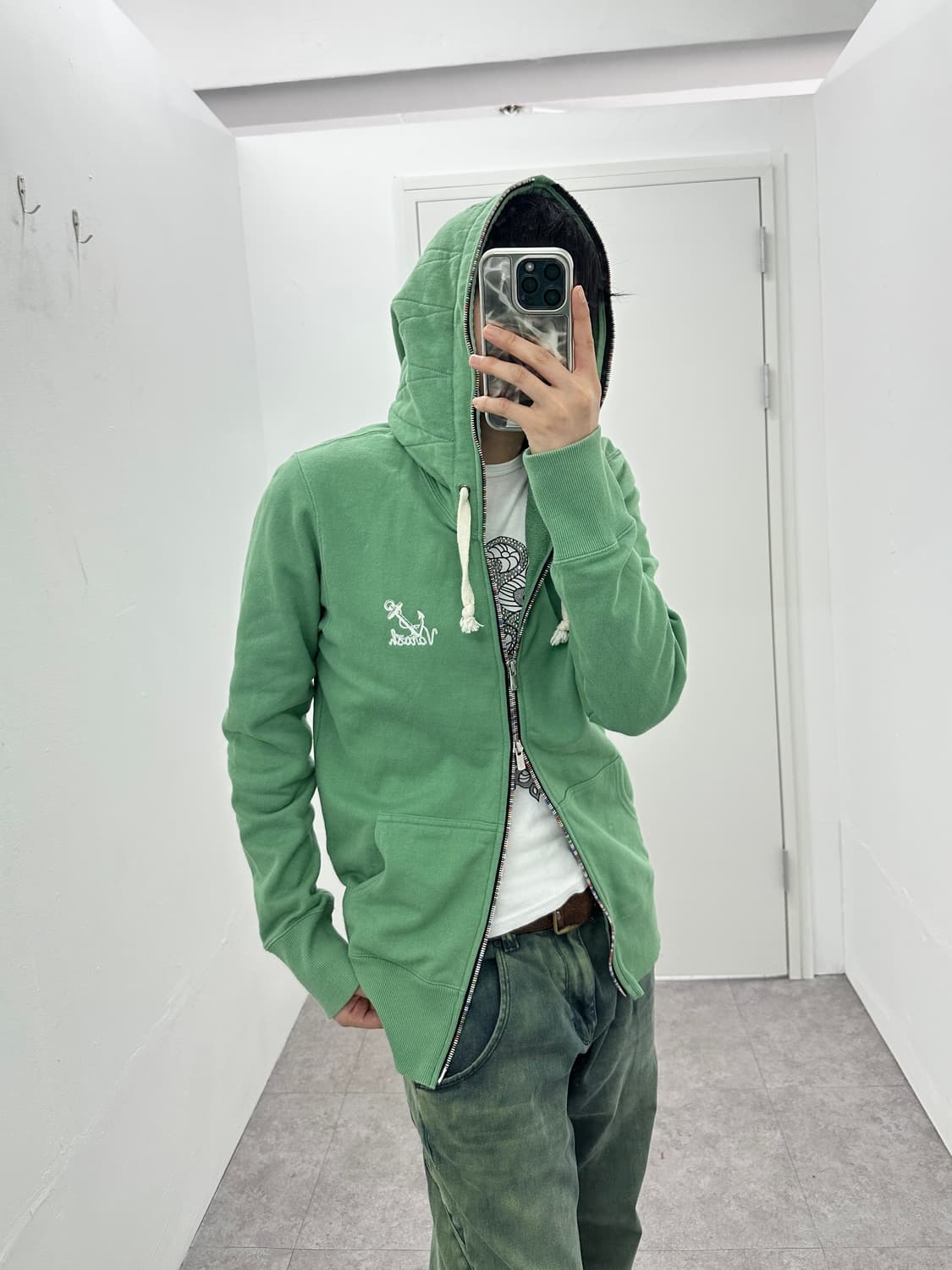 VAROSH japan retro star full zip up hood 상품이미지1