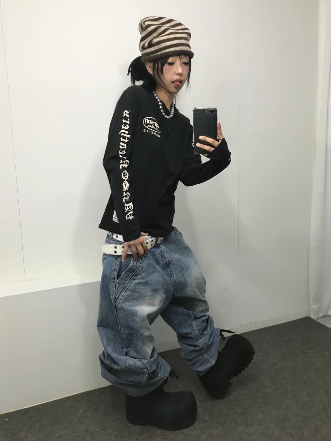 밴슨 크롬맛 풀 프린팅 롱슬리브 상품이미지5