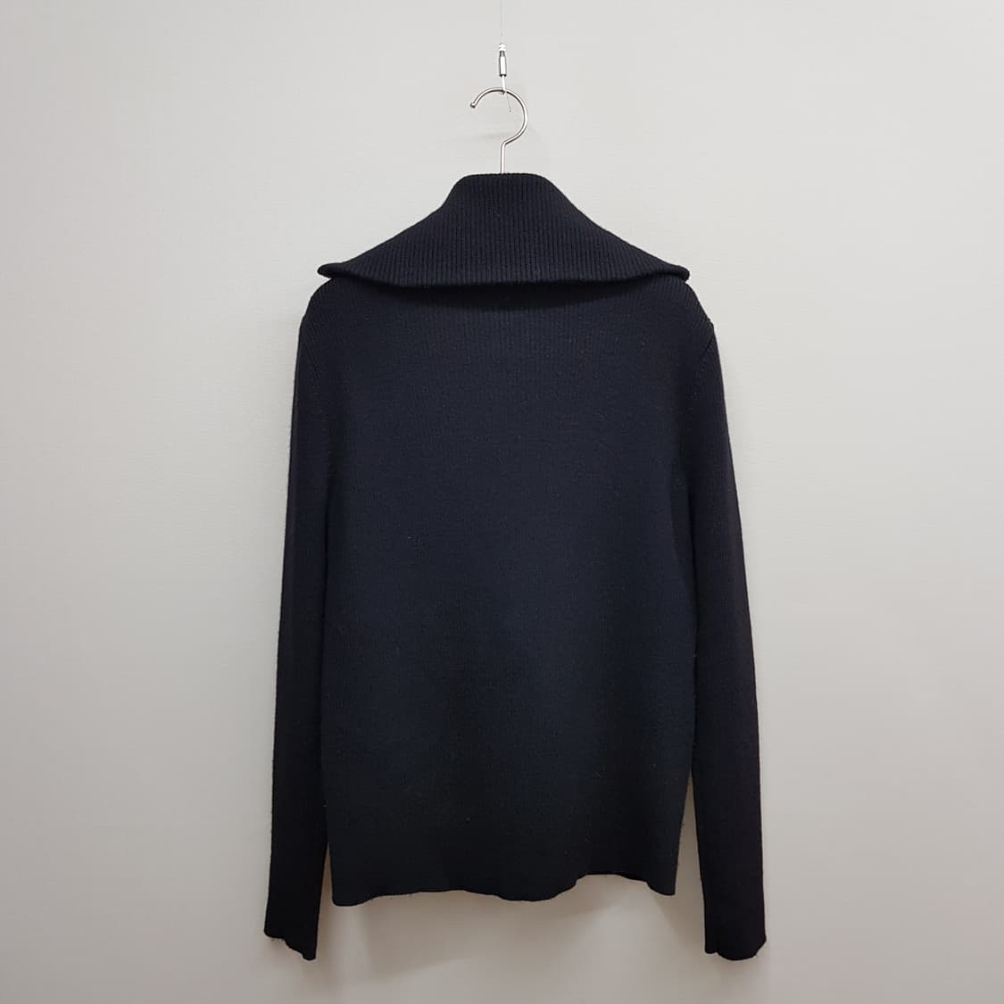 랄프로렌 실크 울 배색 니트 집업 M사이즈 상품이미지2