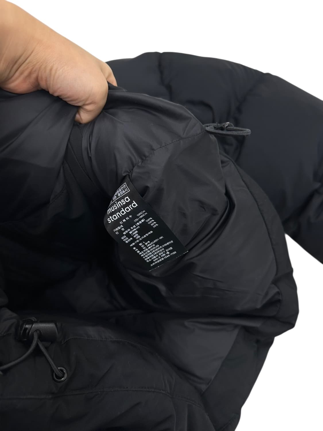 무신사스탠다드 덕다운 패딩 블랙 (L) 상품이미지8