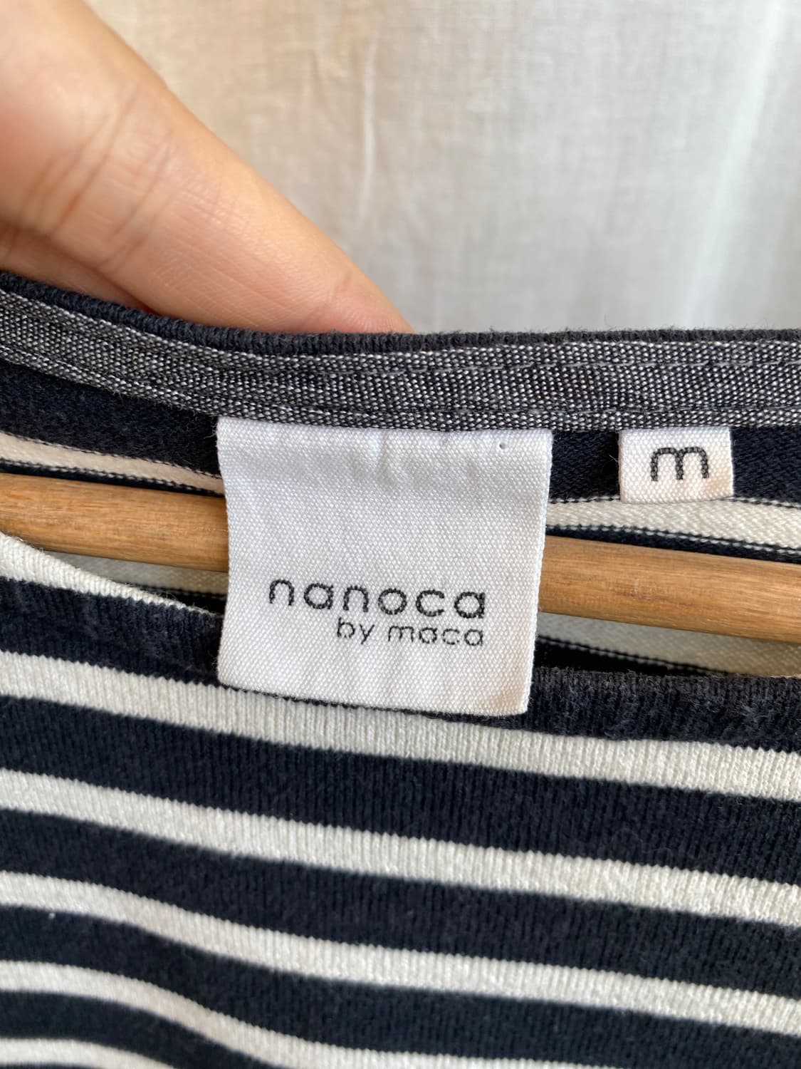nanoca 스트라이프 반팔티셔츠(M) 상품이미지7