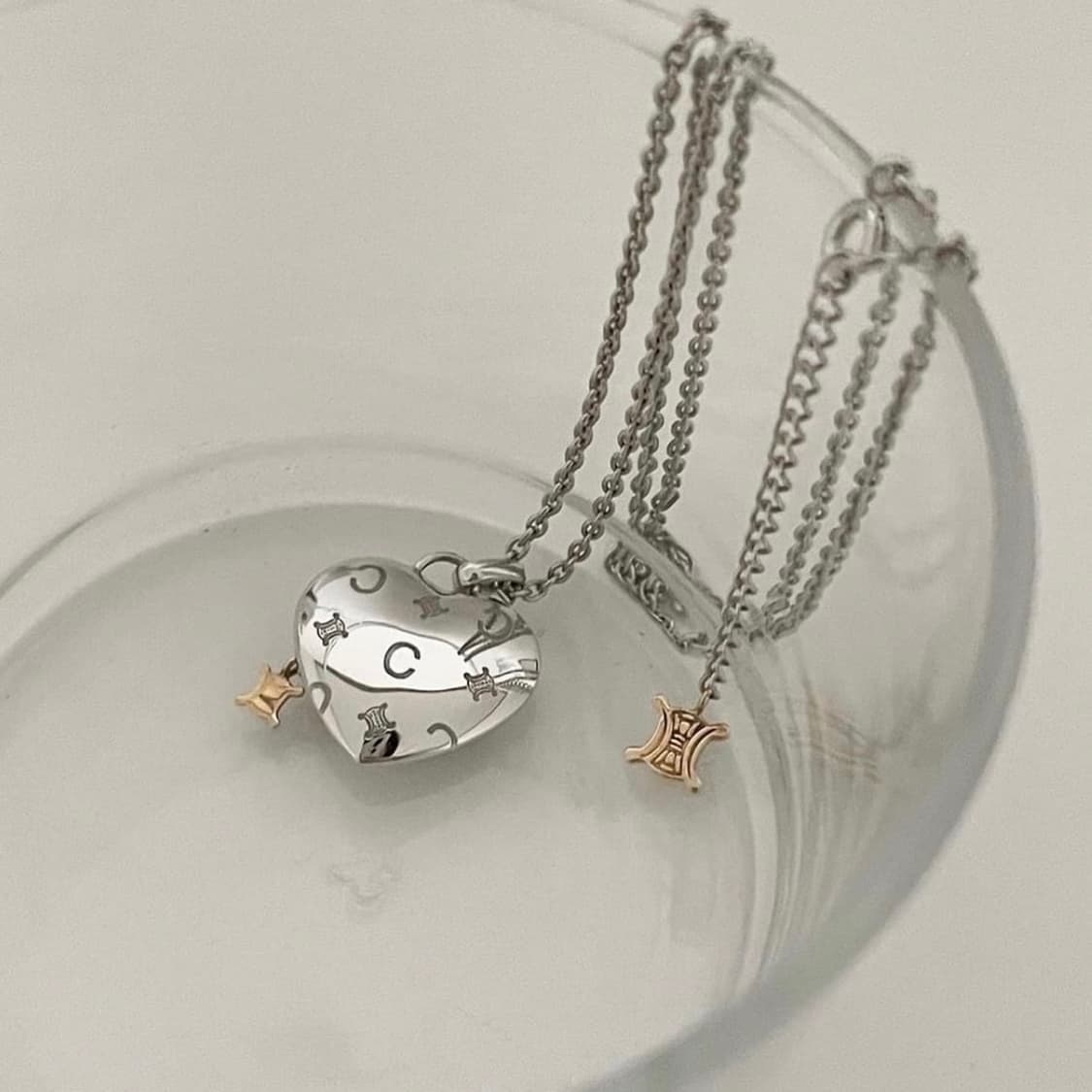 셀린느 하트 목걸이 상품이미지5