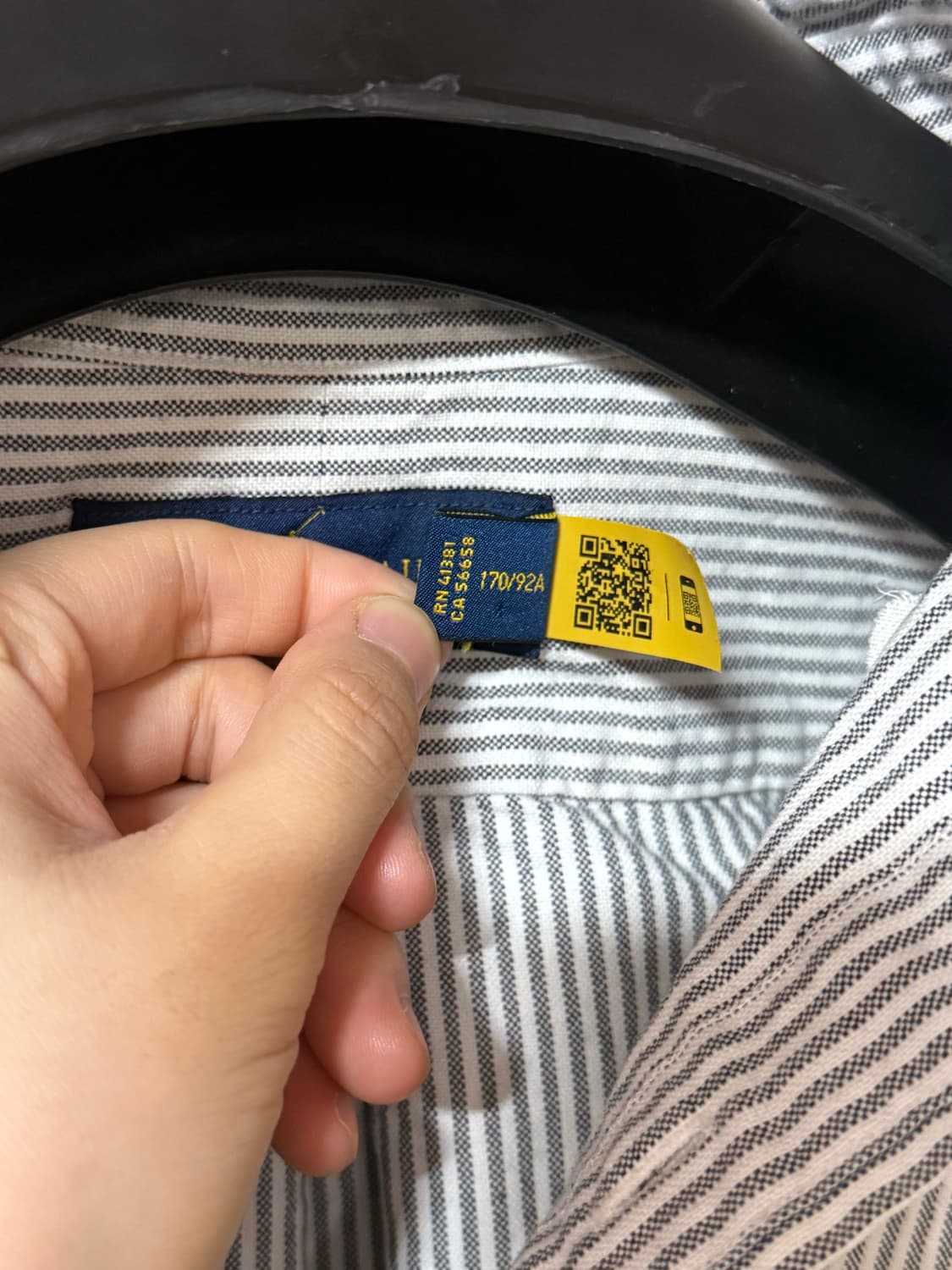 정품) 폴로 랄프로렌 클래식핏 스트라이프 셔츠 S (95 슬림핏) 상품이미지6