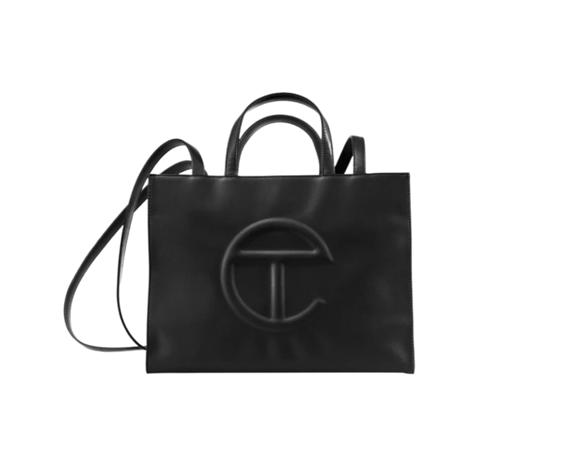 [정품 새상품] 텔파 미디움 쇼핑백 블랙 상품이미지1