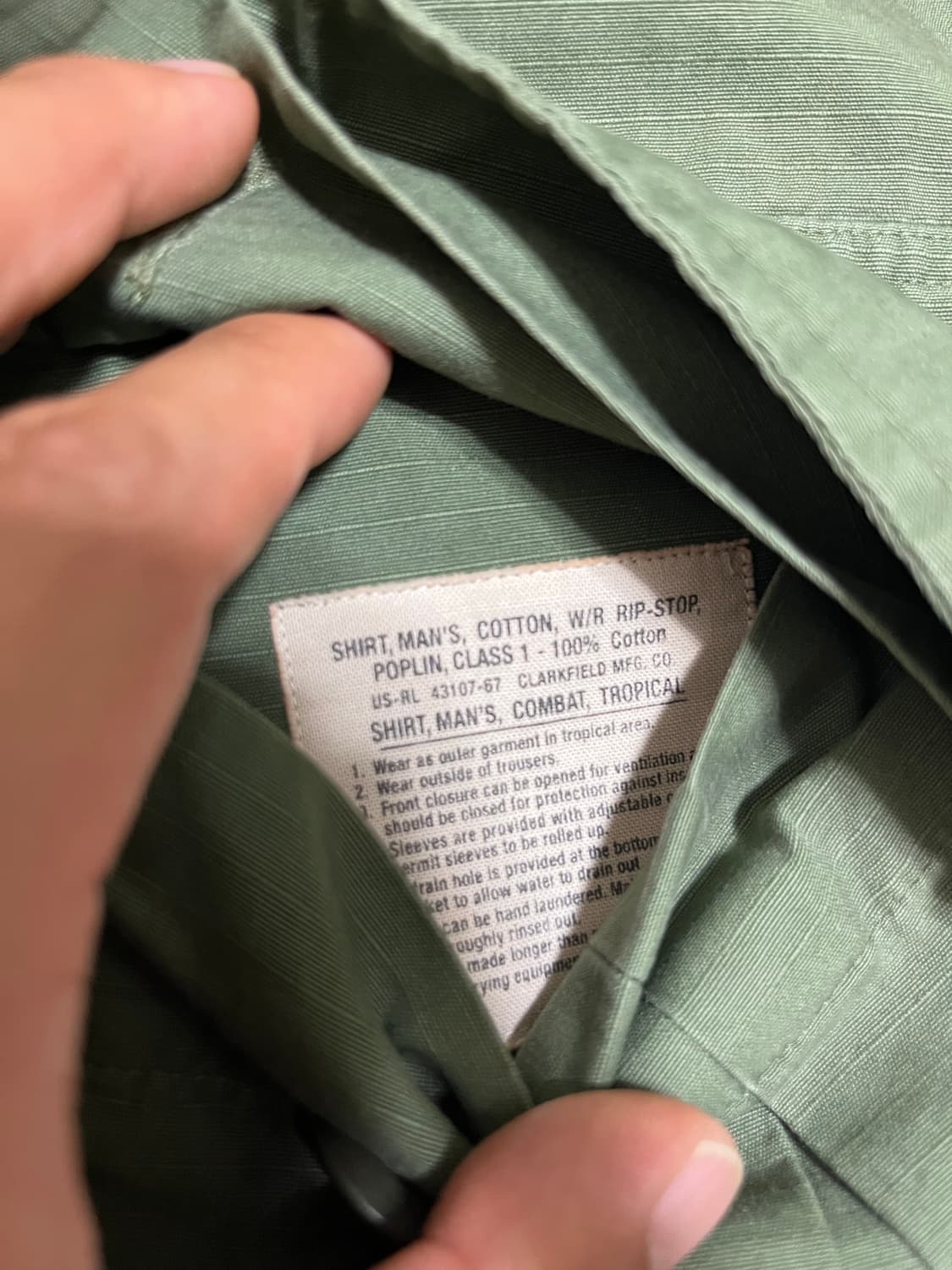 폴로 립스탑 퍼티그 자켓 L 1회 착용 상품이미지3