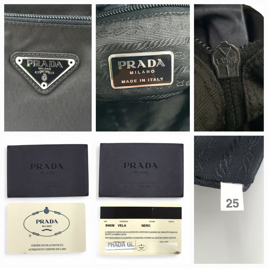 프라다 삼각로고 리나일론 블랙 숄더백 상품이미지5