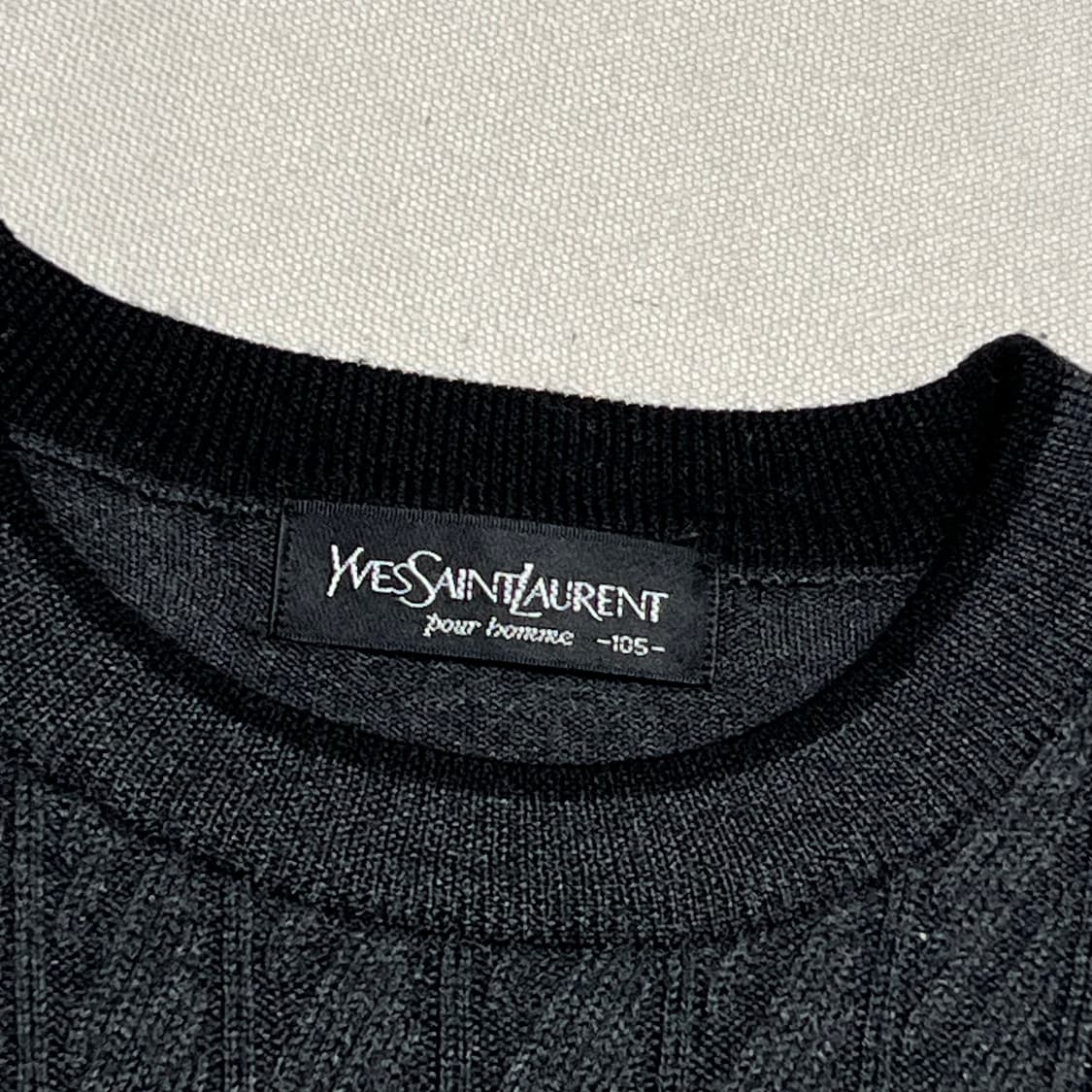 105 입생로랑 차콜 울 니트 상품이미지4