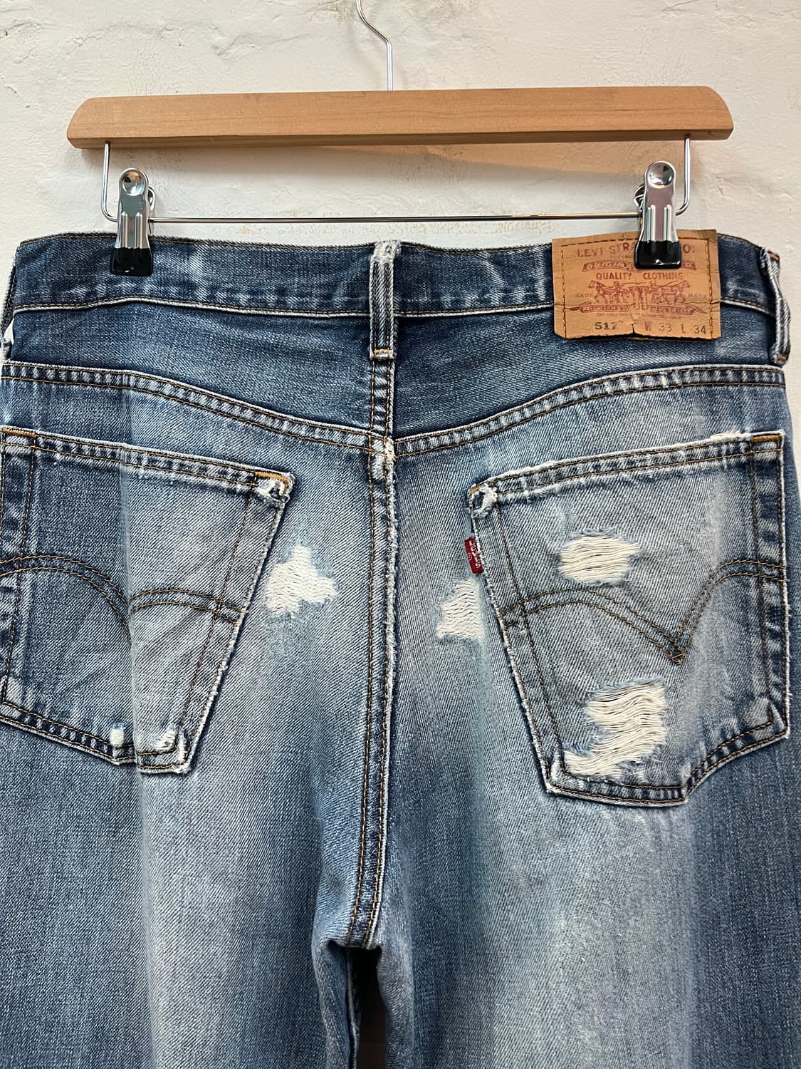 Levis 517 디스트로이드 데님팬츠 33/34 상품이미지4