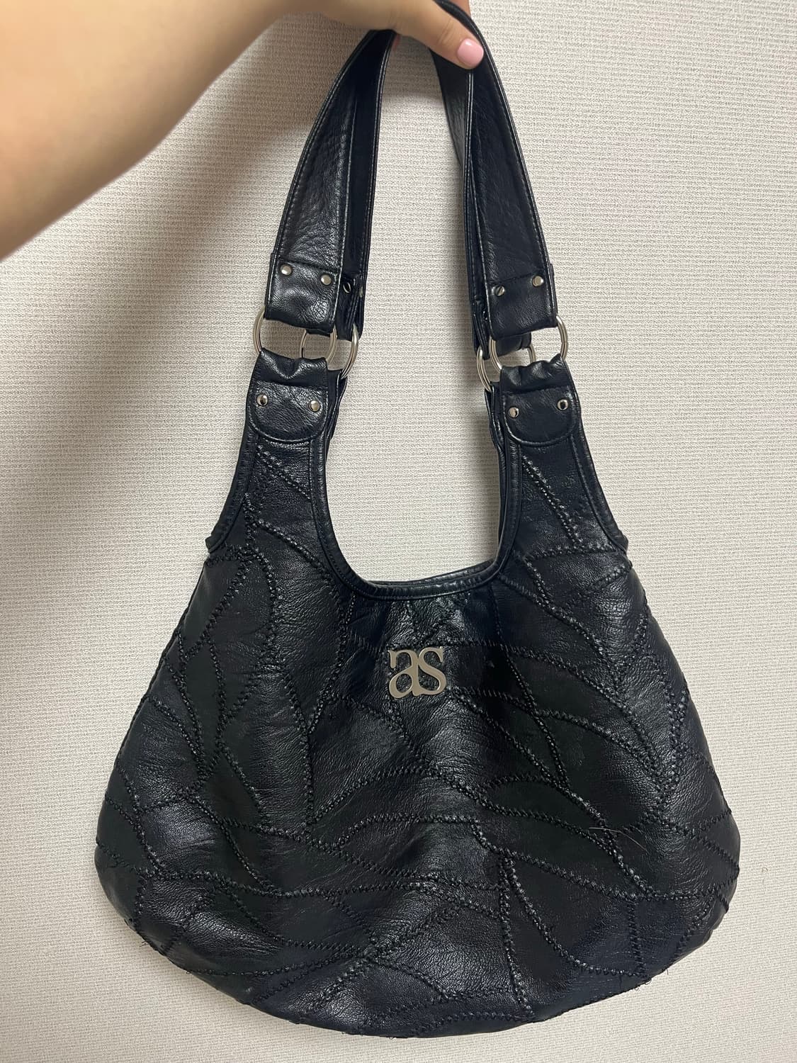 애즈온 베키백 블랙 숄더백 상품이미지3