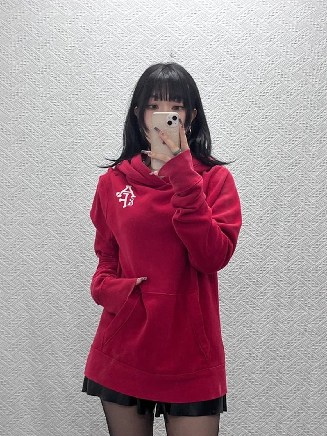 아베크롬비 Y2K 레트로 00's 스몰로고 약기모 후드티 M C11922 상품이미지2