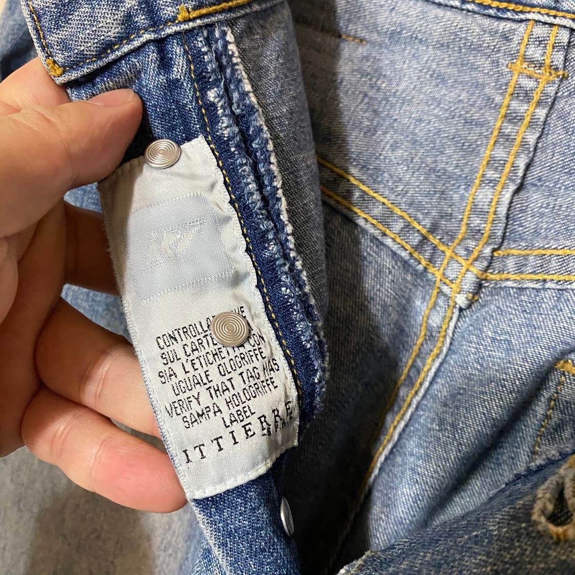 (32)VERSACE 베르사체 연청 와이드 데님팬츠 상품이미지10