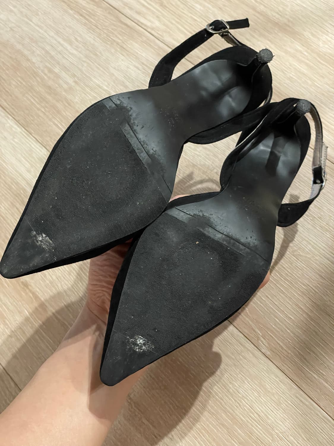 사뿐 뮬 슬링백 블랙 245 상품이미지2