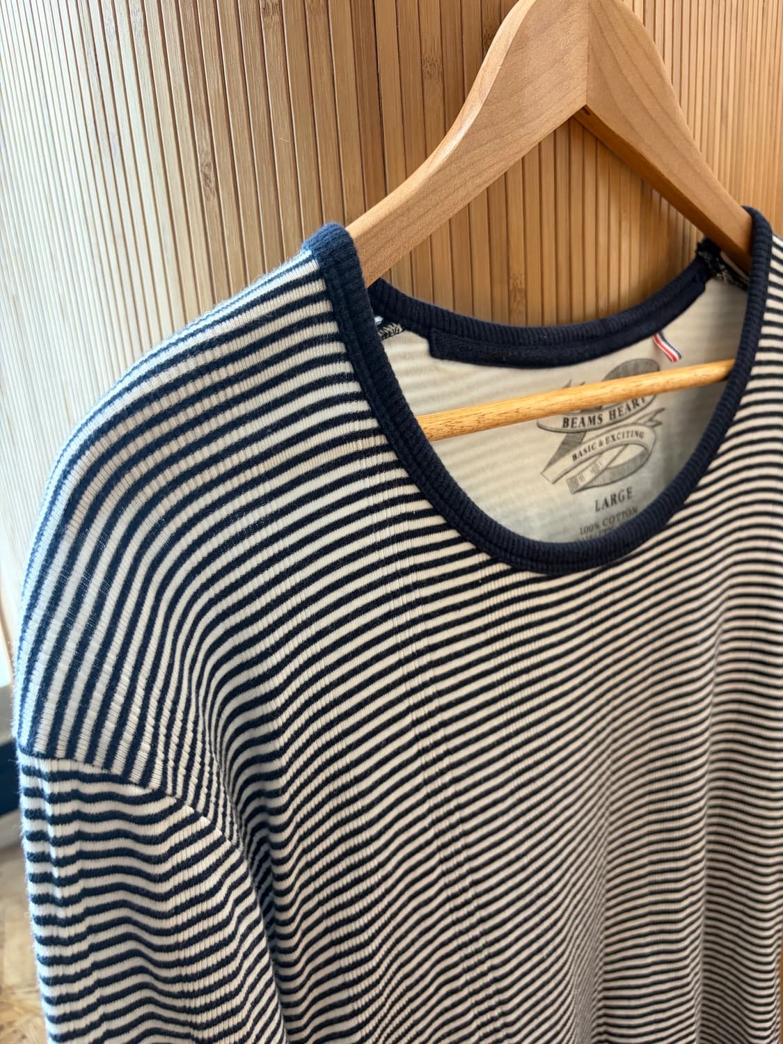 BEAMS HEART Stripe T-shirt 상품이미지1