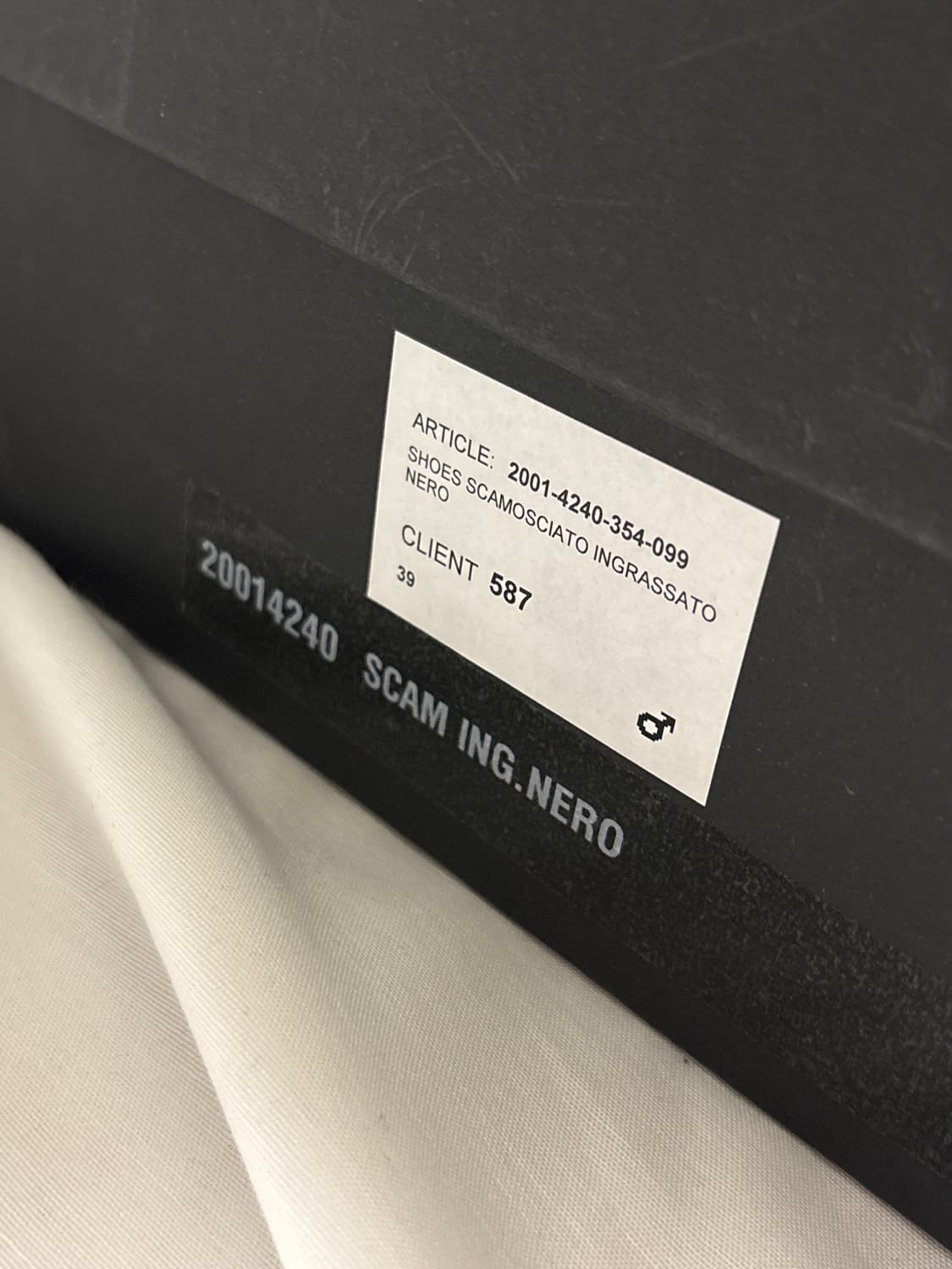 Ann Demeulemeester 스웨이드 레더 레이스업 부츠 39  상품이미지6