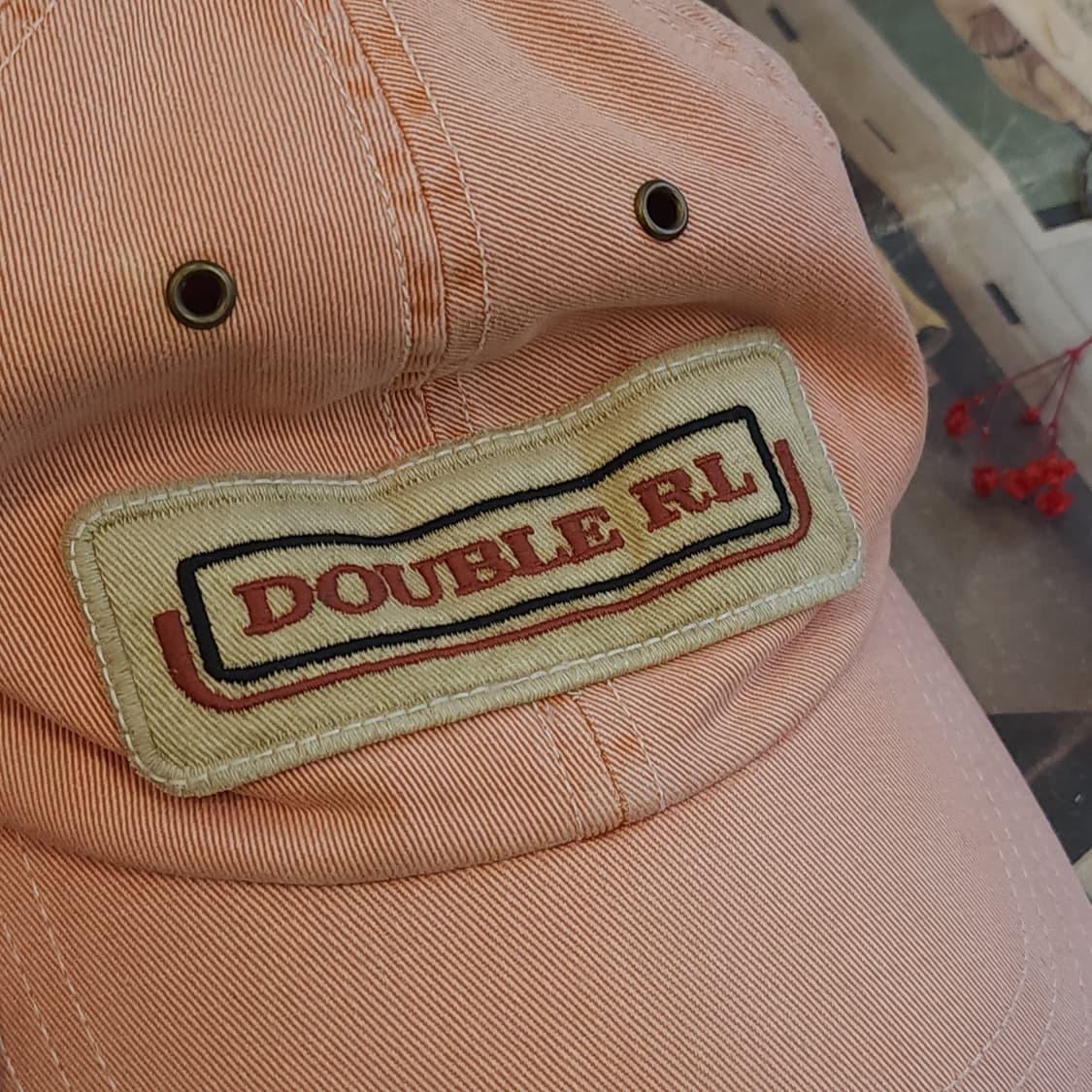 더블알엘 캡모자 트러커 캡모자 핑크 한정판 원형 F 상품이미지3
