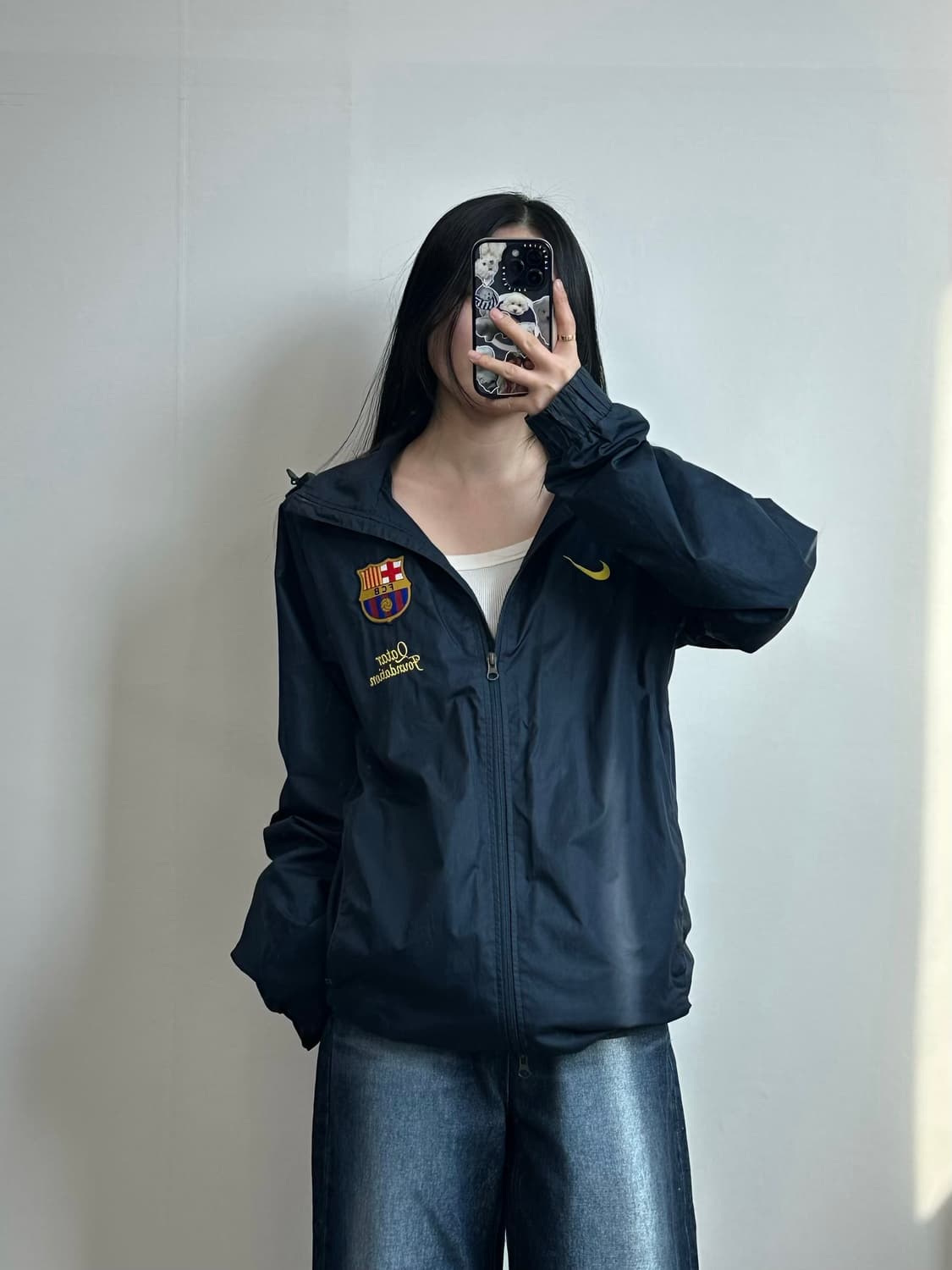 나이키 바르셀로나 네이비 바람막이 자켓 상품이미지1