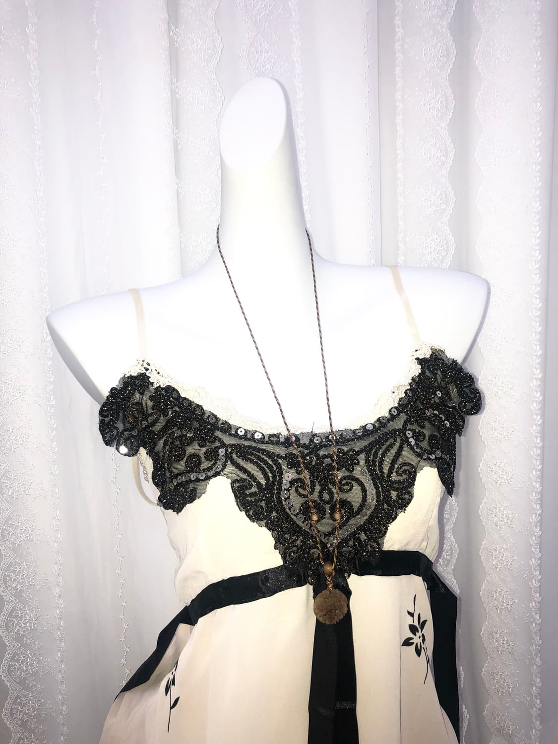 brown flower necklace 상품이미지2