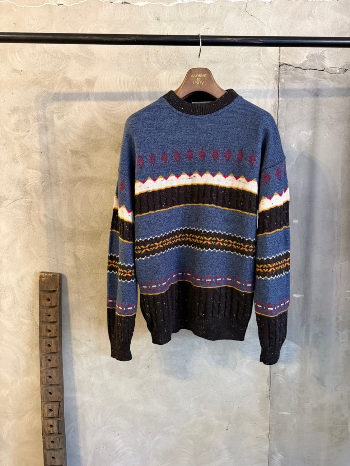 STEFANO DASSI 그래픽 니트 105 상품이미지1