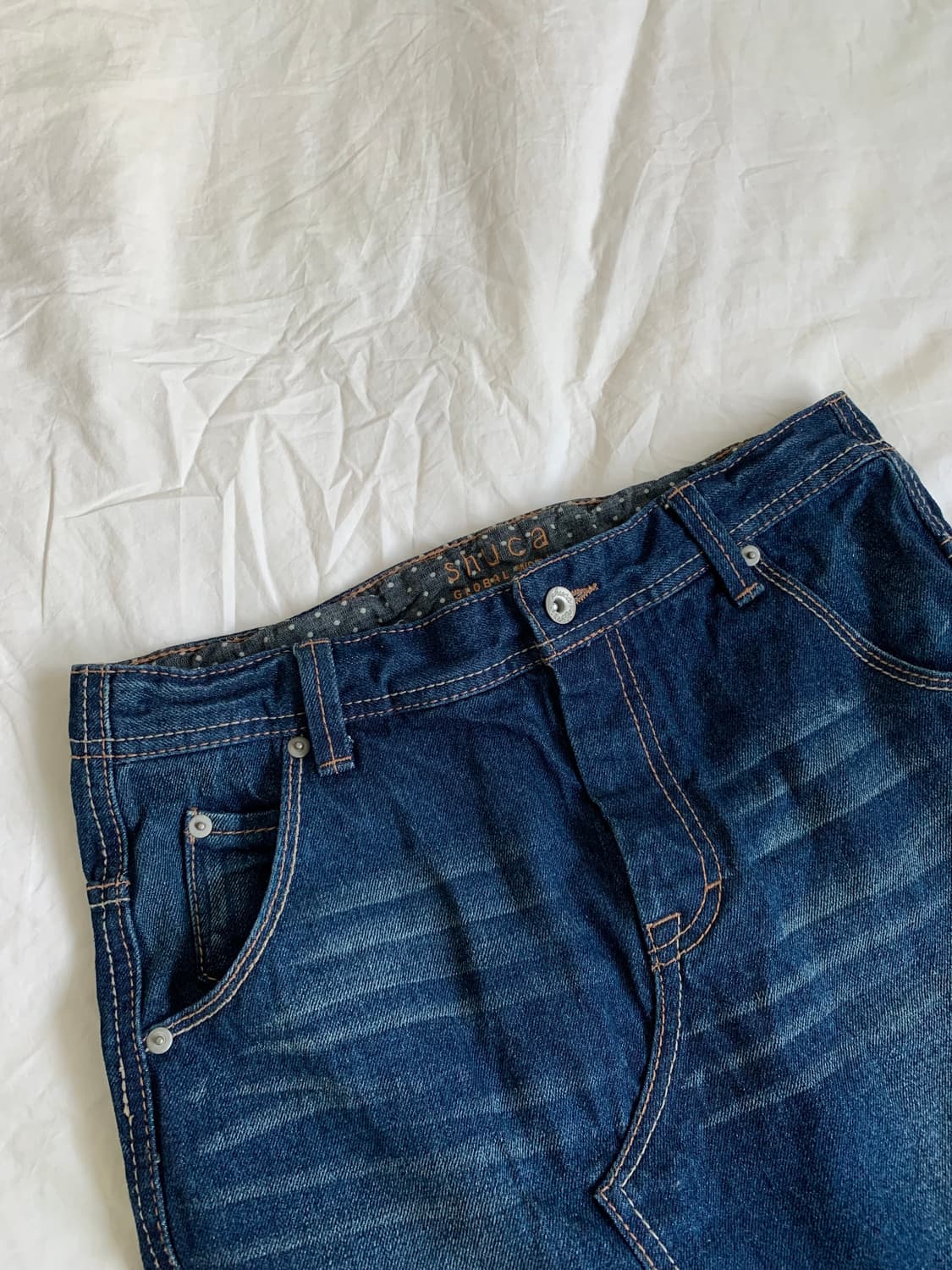 딥워싱 데님 스커트 상품이미지2